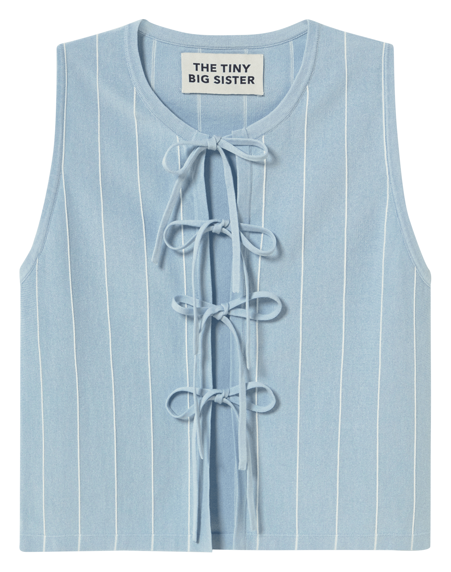 Cotton straight top THE TINY BIG SISTER Blue