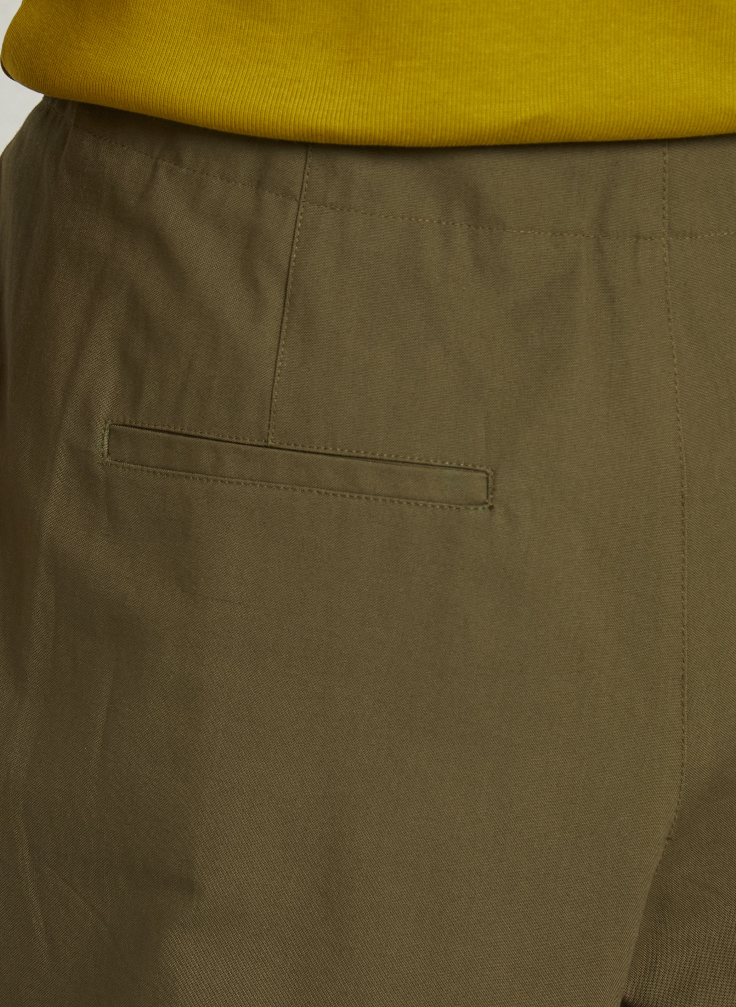 Gerade geschnittene Baumwollhose SOEUR Khaki