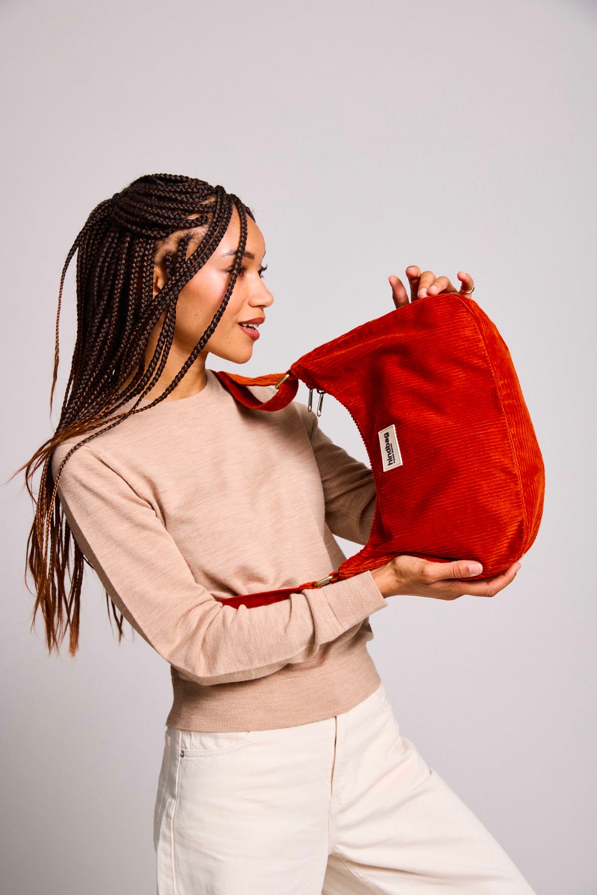 Cotton handbag HINDBAG Orange