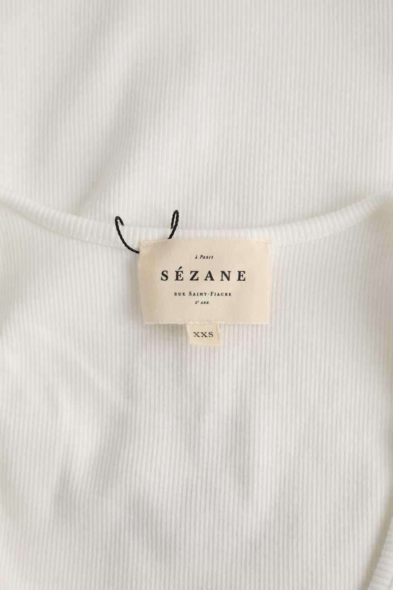 Azawood sleeveless top SEZANE - Seconde main White