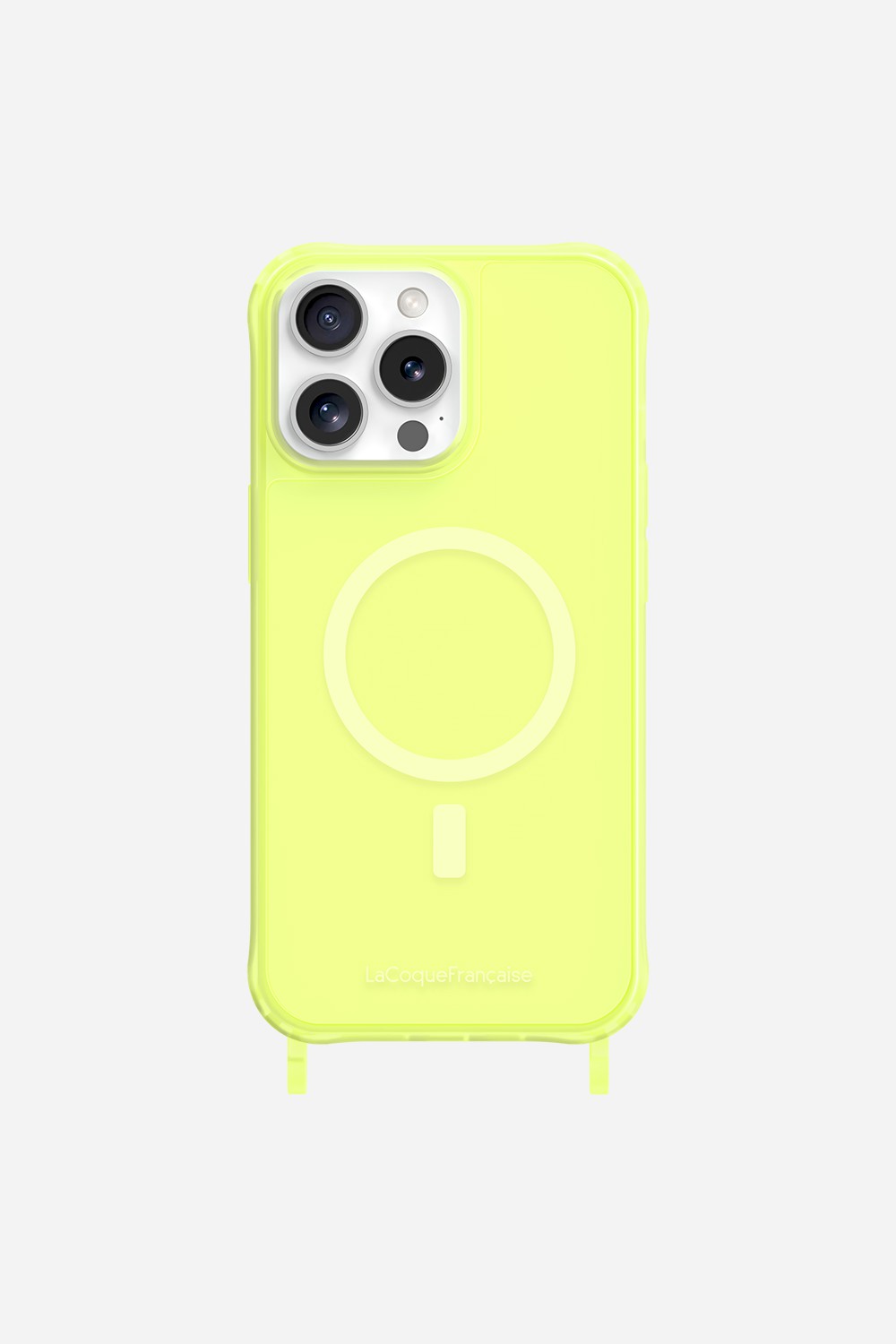 Magsafe phone case with rings for iPhone 15 Pro Max LA COQUE FRANCAISE Yellow