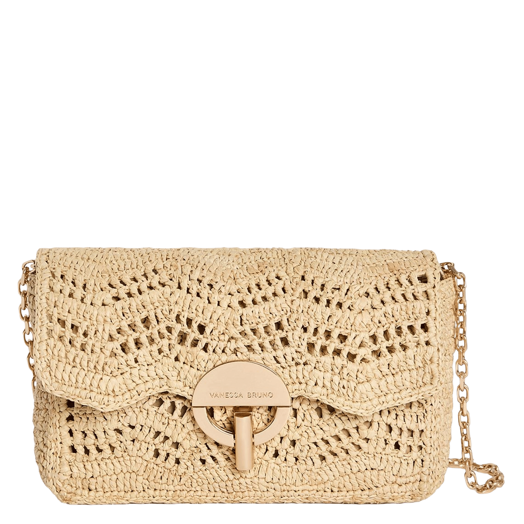 Sac porté épaule en raphia  VANESSA BRUNO Beige