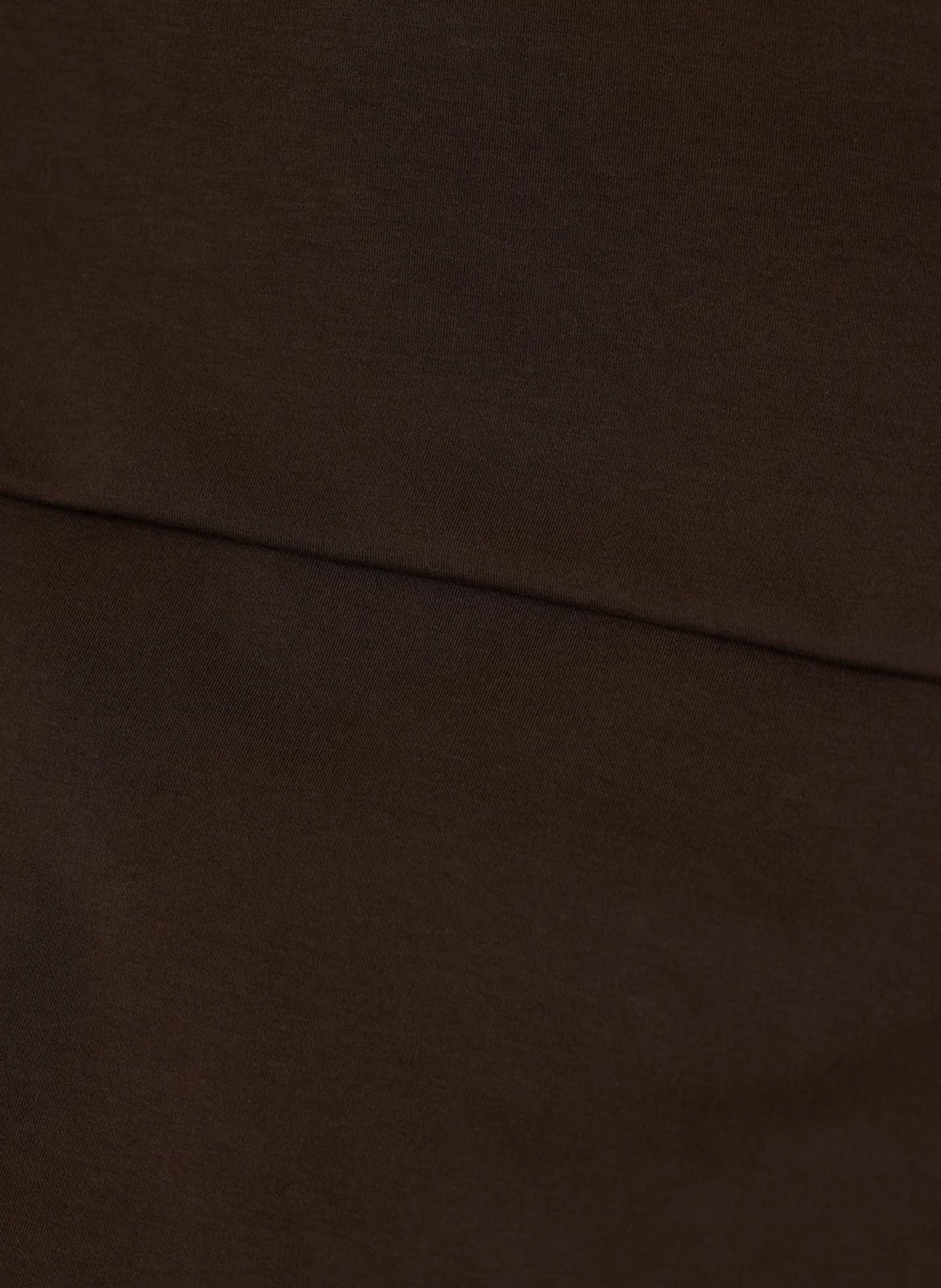 Top entallado liso de mezcla de algodón CLOSED Marron