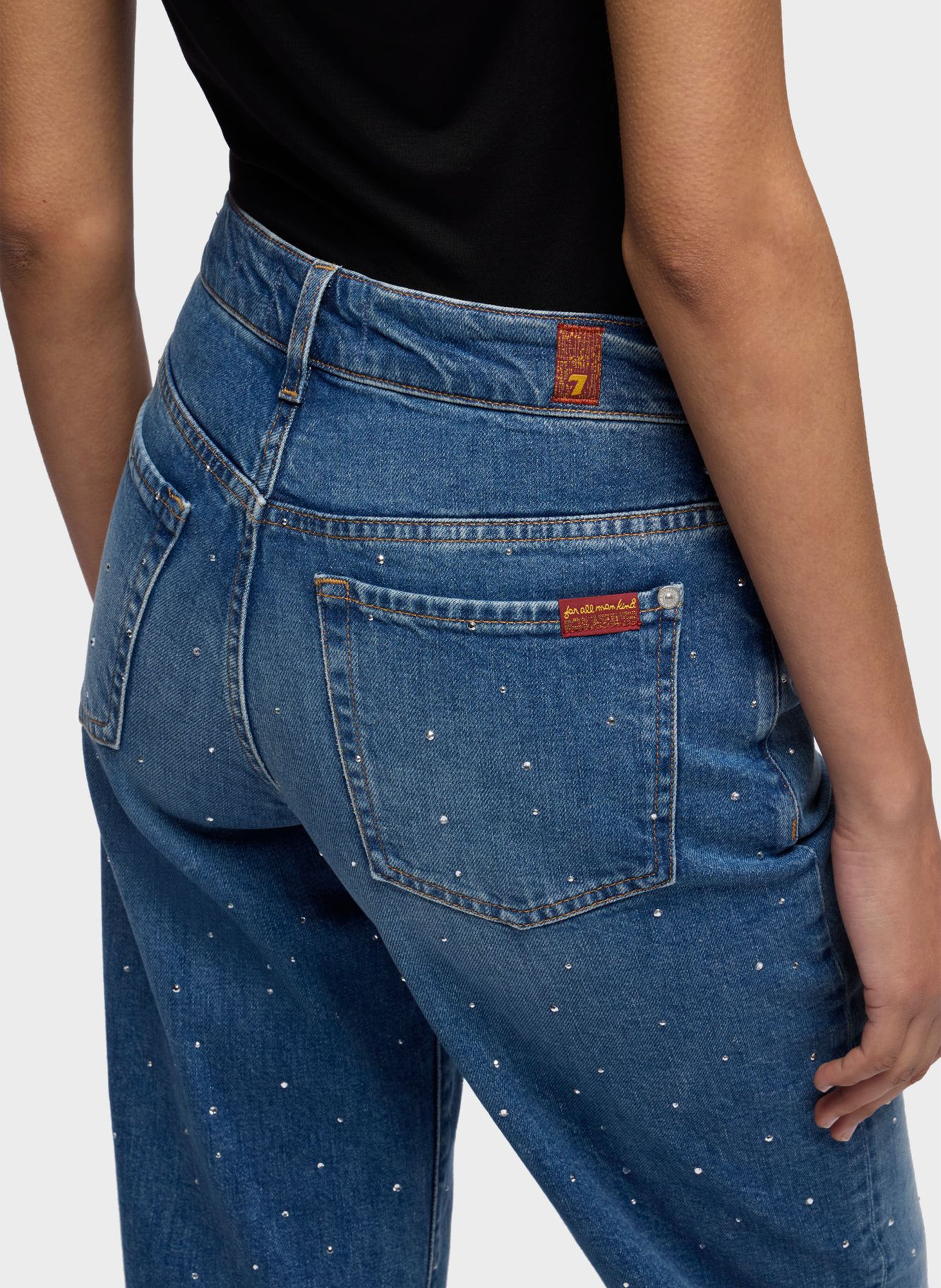 Straight Cut Jeans aus Baumwoll-Mix 7 FOR ALL MANKIND Blau