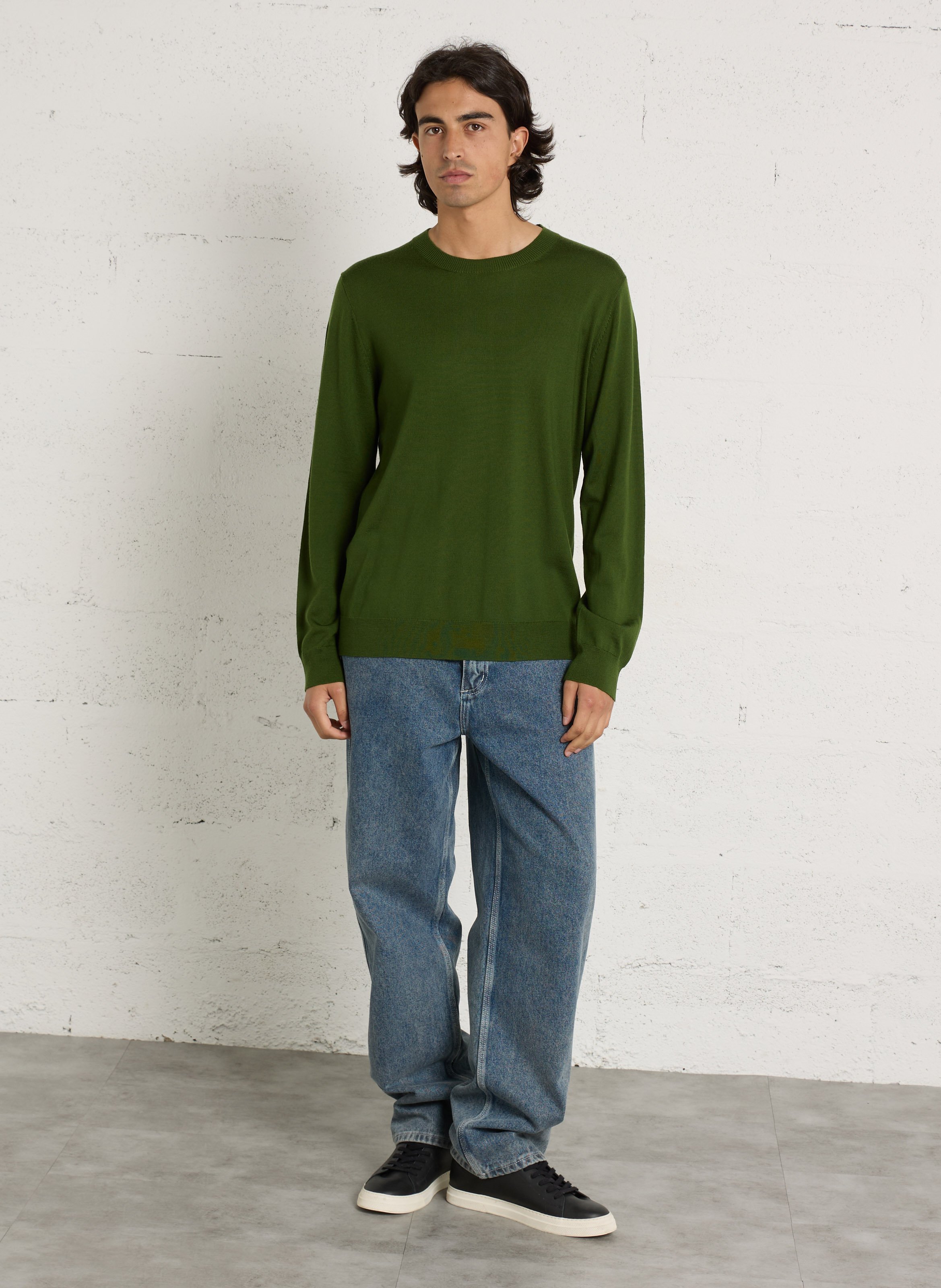 Pull oversize en laine AU PRINTEMPS PARIS Vert