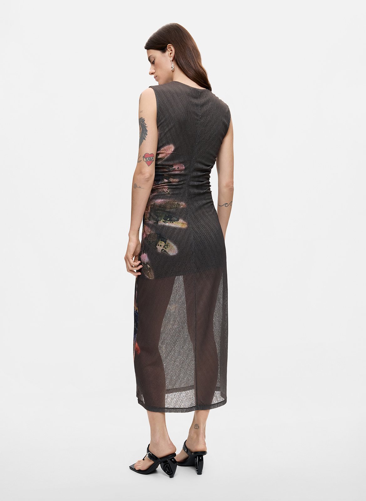 Robe longue moulante DESIGUAL Noir