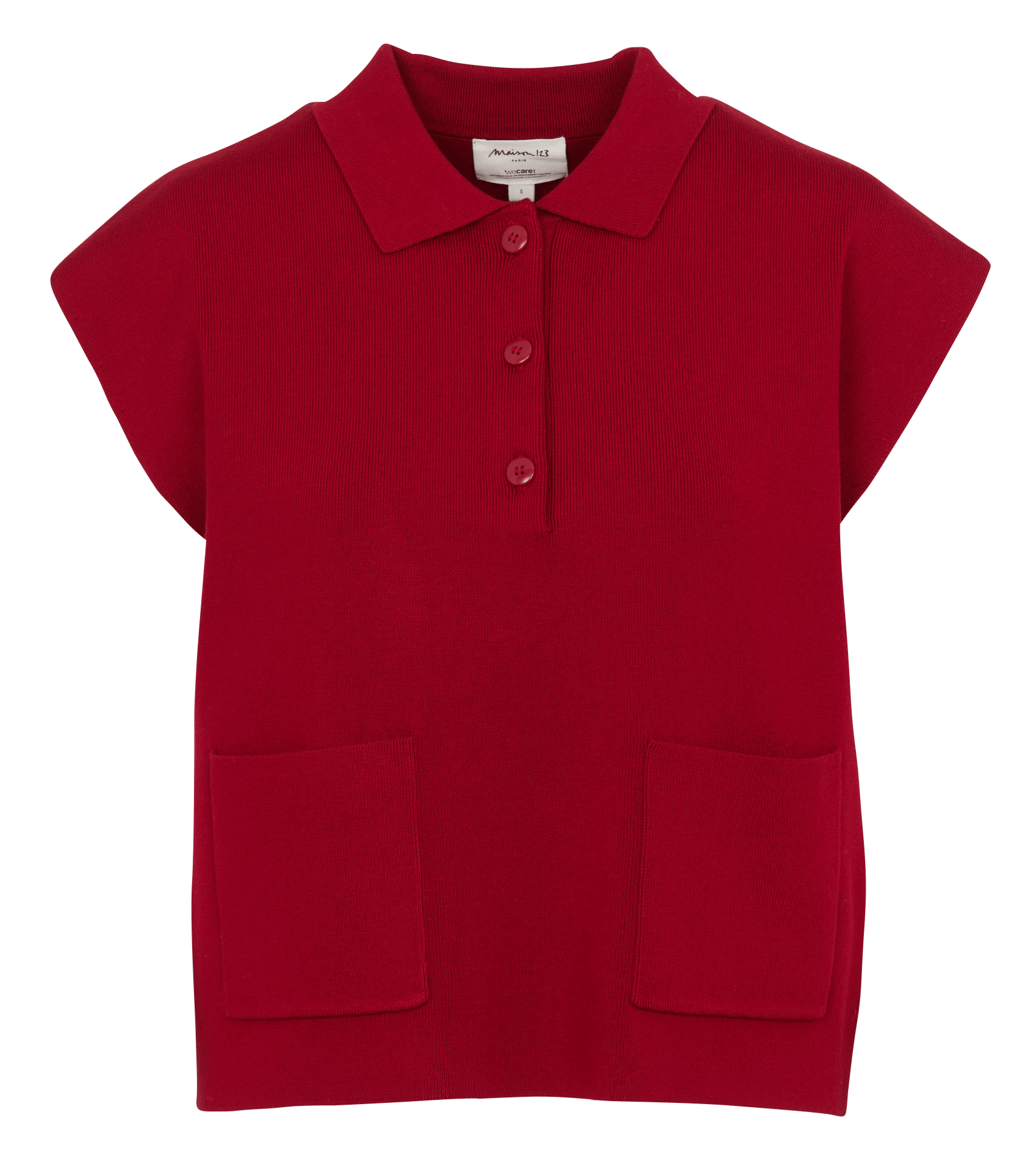 Sleeveless solid color sweater MAISON 123