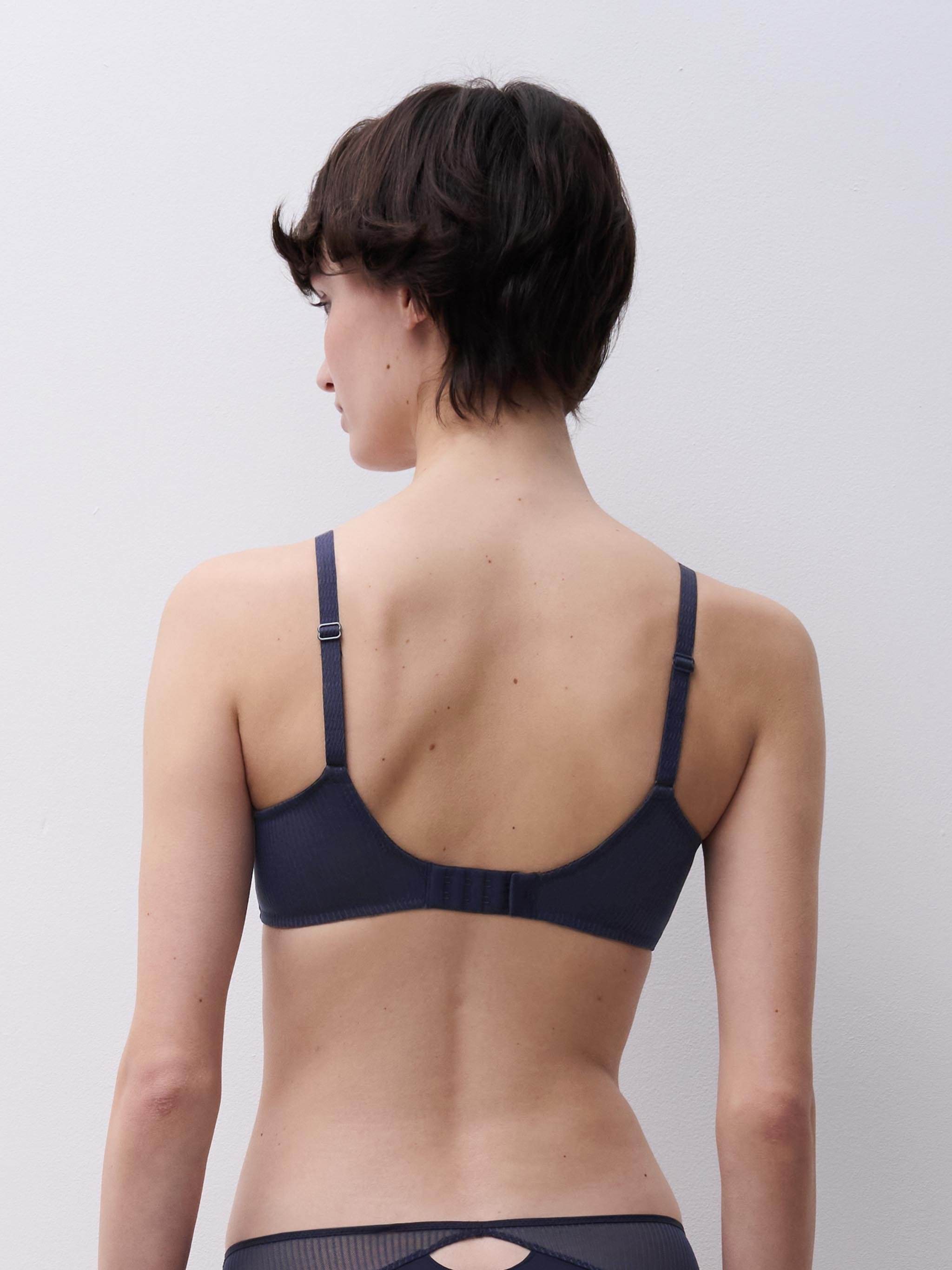 Non-wired padded bra with embroidery support | Grey CHANTELLE Women