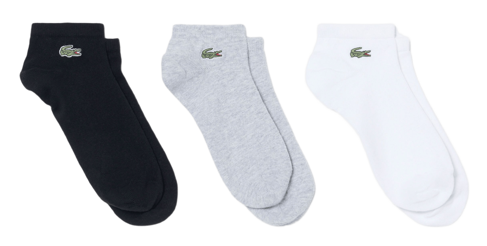 Set of 3 pairs of plain socks in blended cotton LACOSTE Multicolored