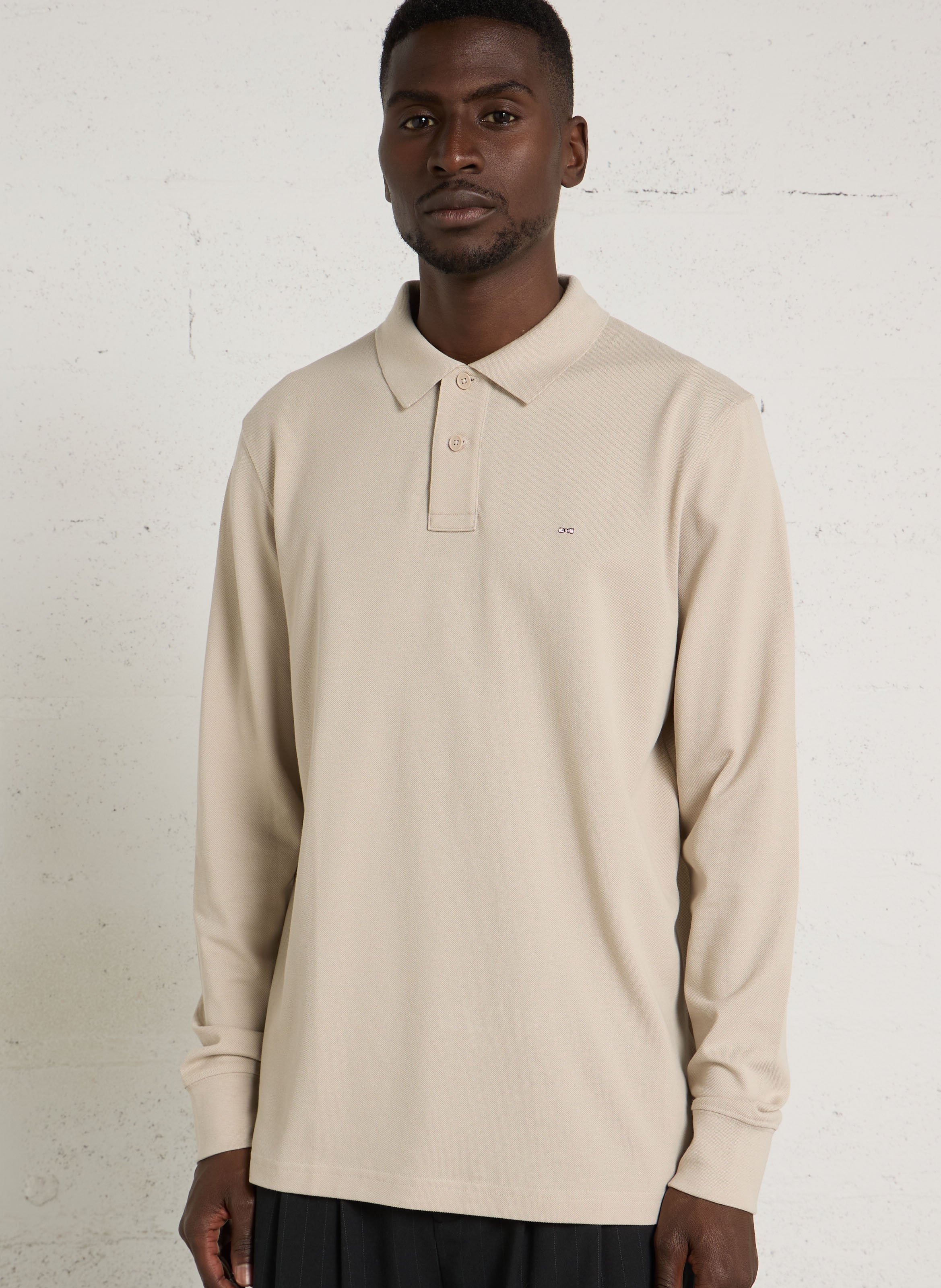 Langarm-Poloshirt aus Baumwolle EDEN PARK