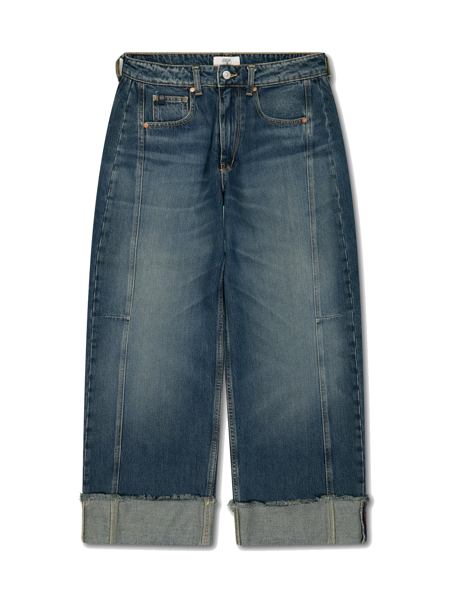 Loose-fit zip jeans LE TEMPS DES CERISES Blue
