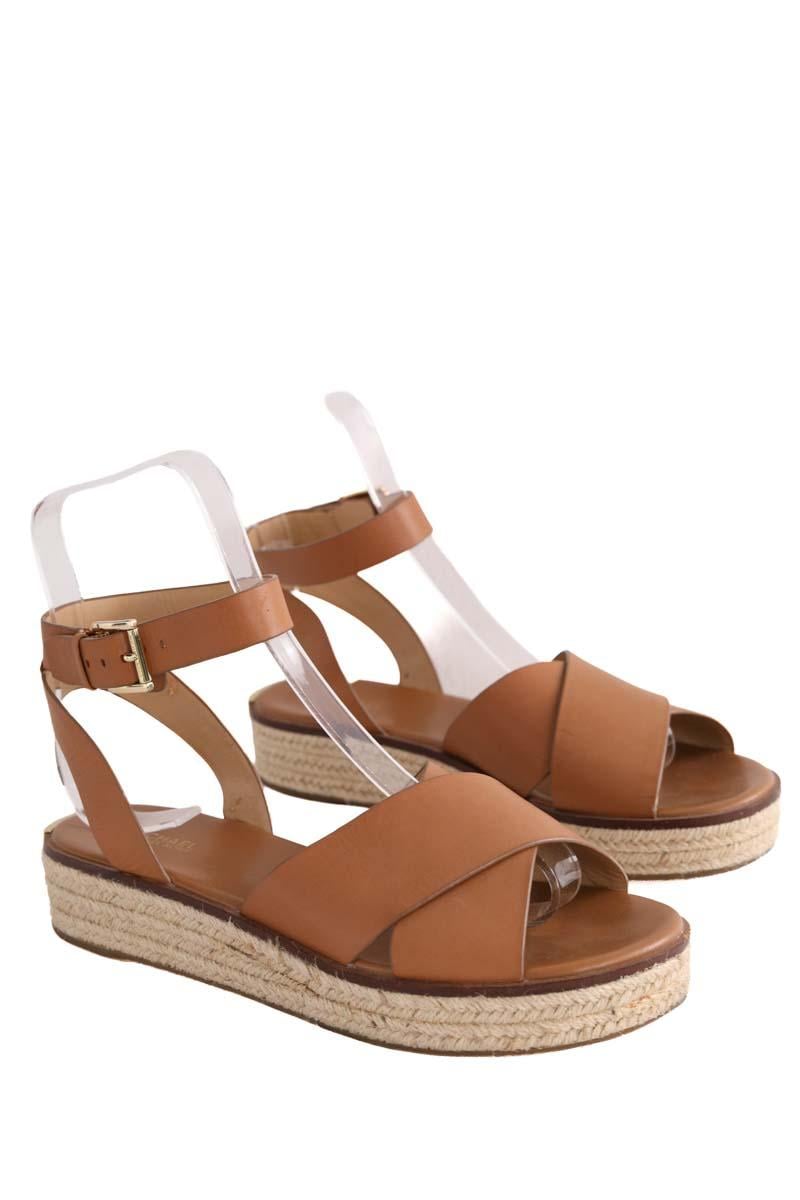 Faux leather sandals MICHAEL KORS - Seconde main Brown