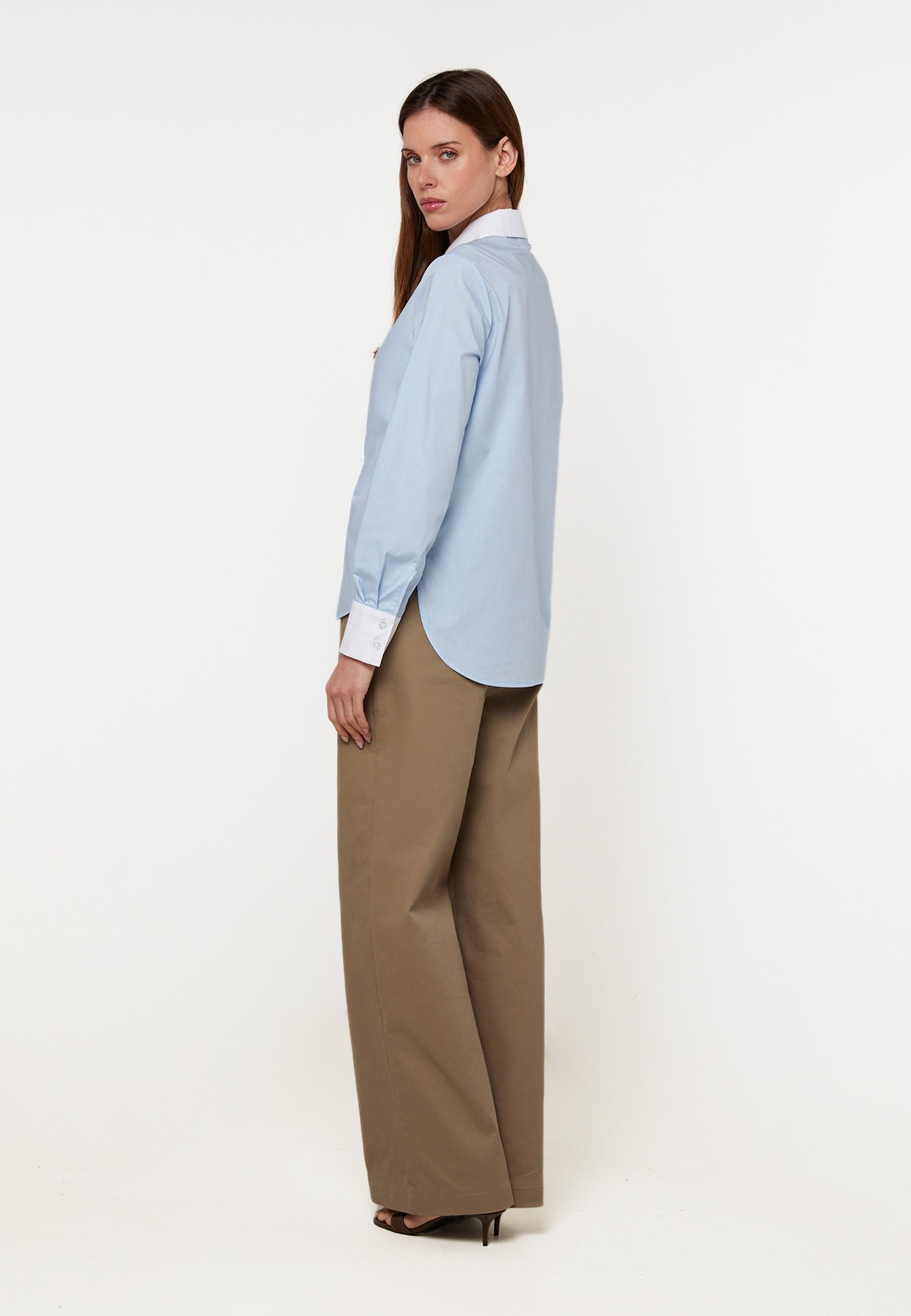 Two-tone cotton shirt RODIER Blue