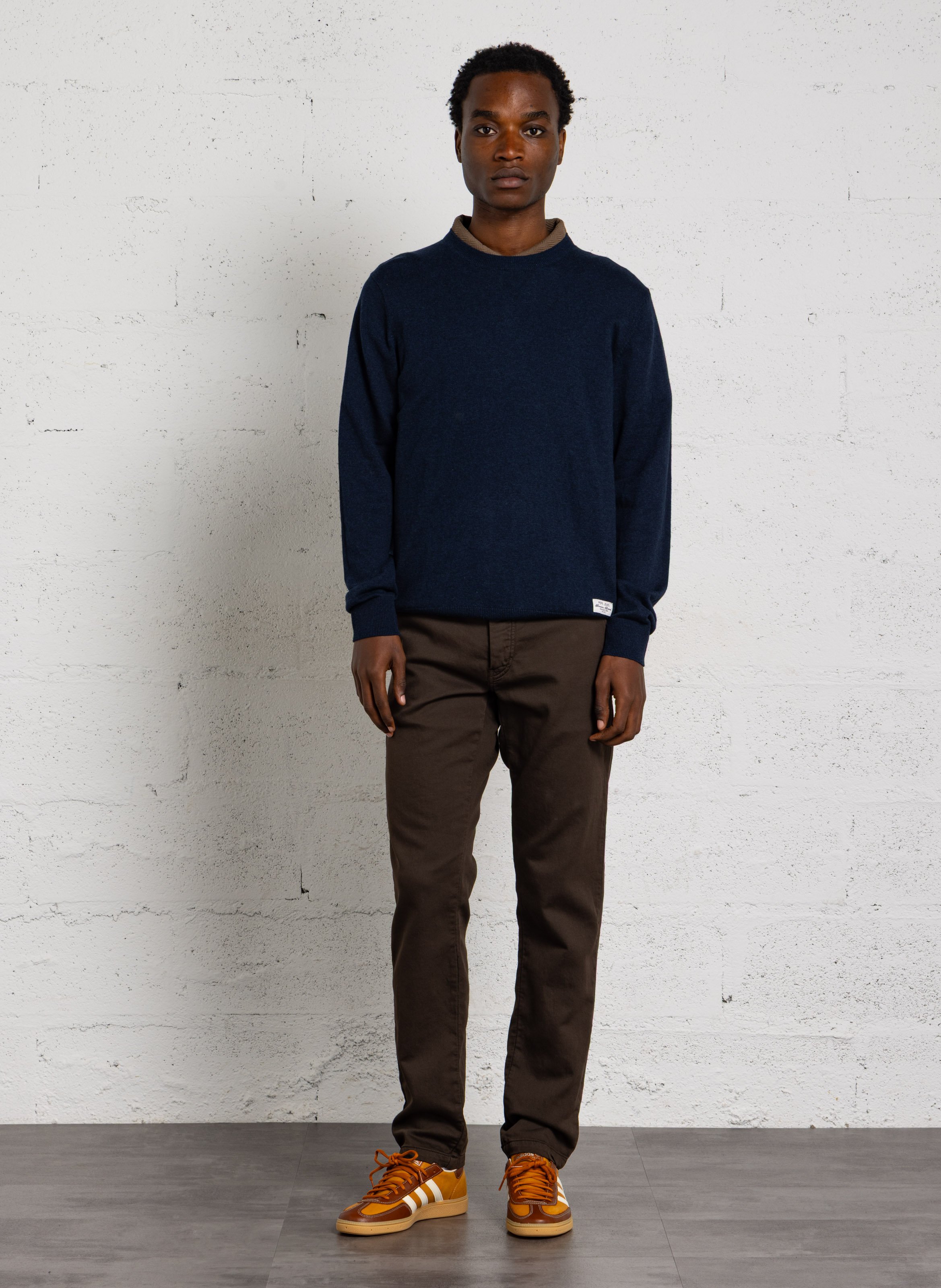 Rechte ronde hals trui PEPE JEANS Blauw