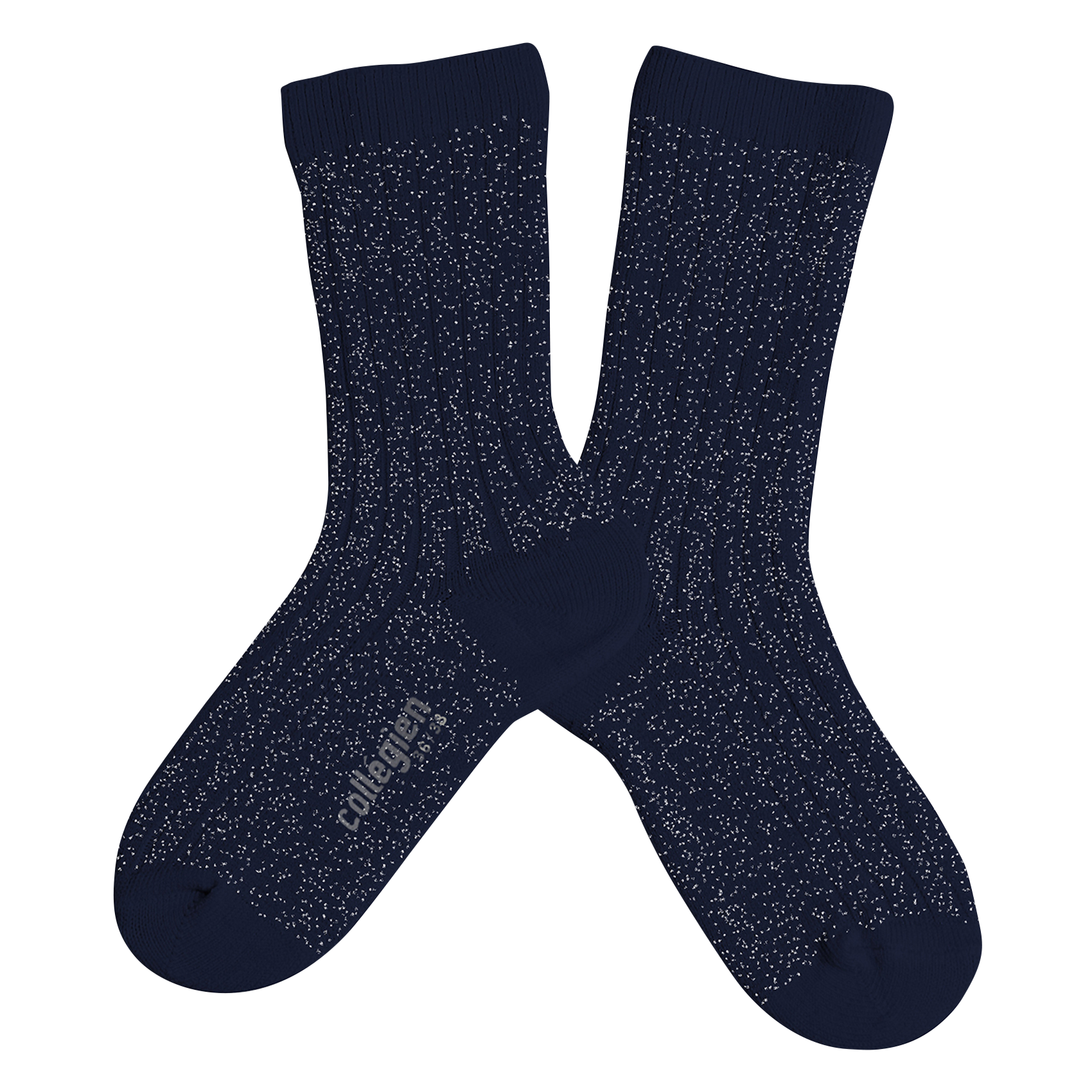 Lurex ribbed cotton-blend socks COLLEGIEN