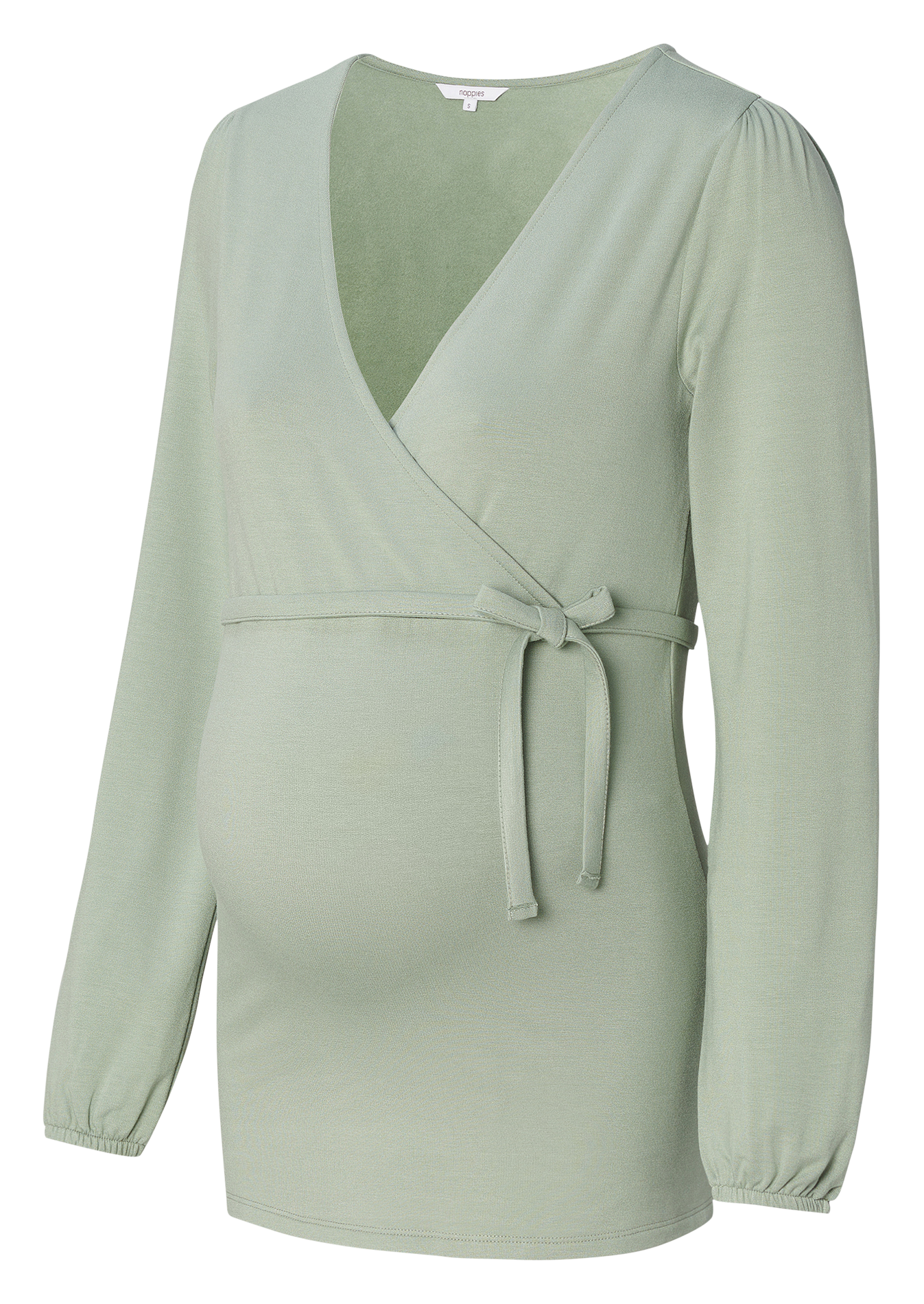Cross-over nursing top NOPPIES Green