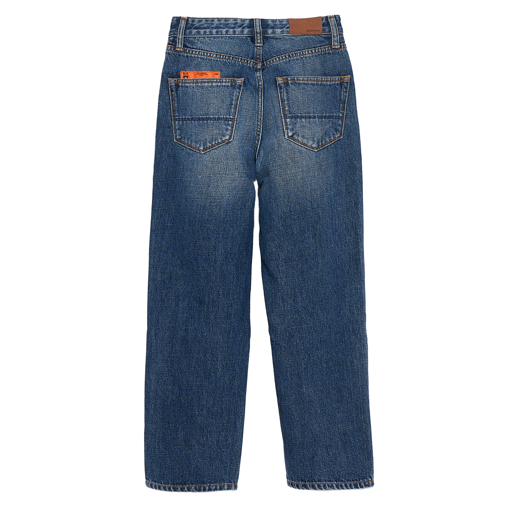 Organic cotton straight-leg jeans BELLEROSE Blue