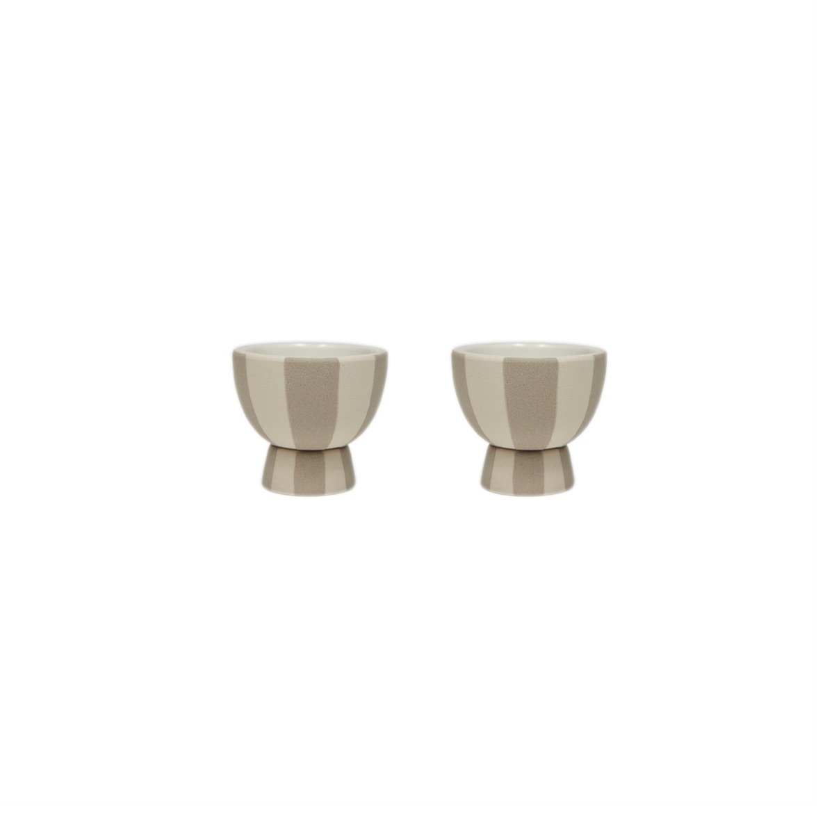 Stoneware egg cup OYOY LIVING DESIGN Beige