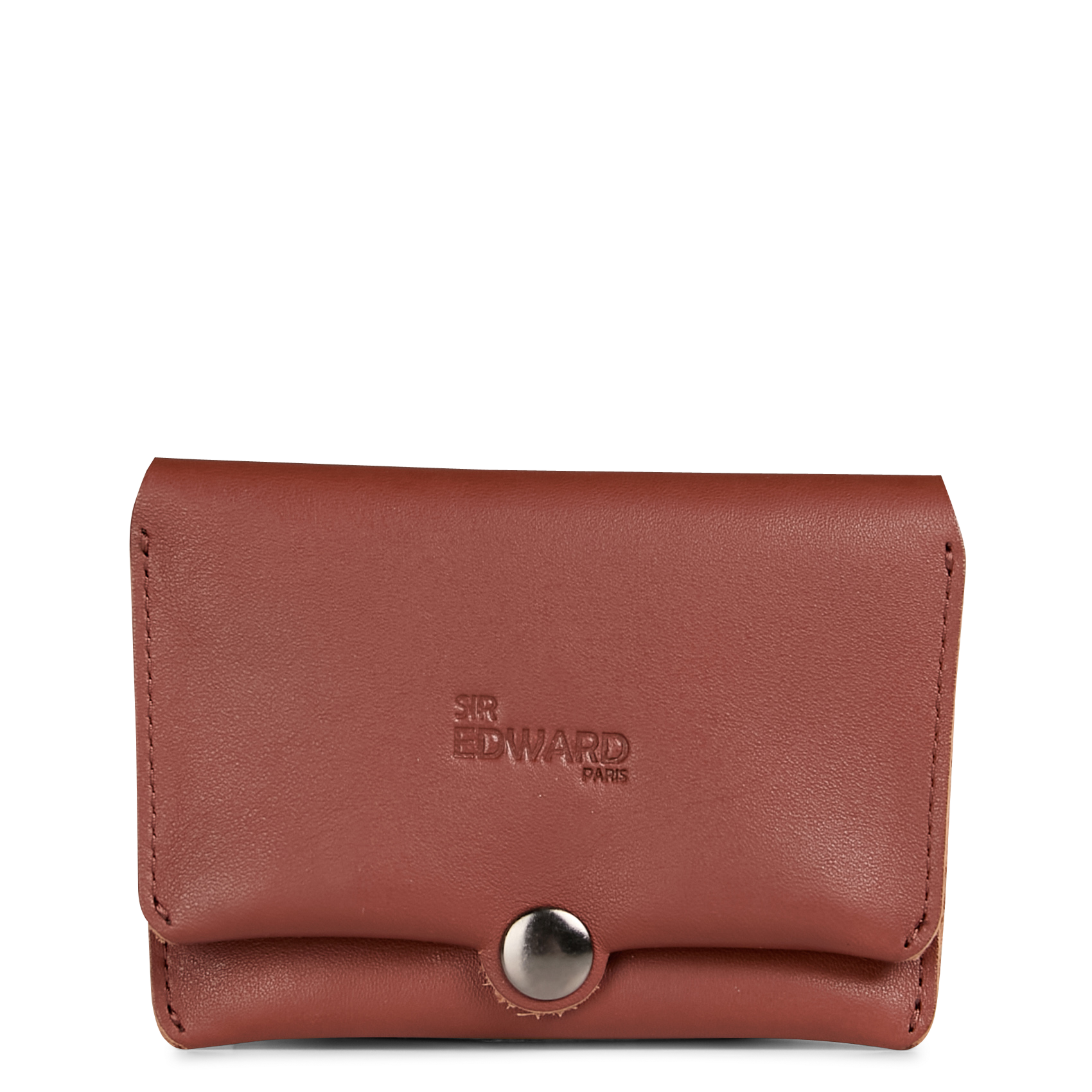 Porte cartes en cuir  SIR EDWARD Marron