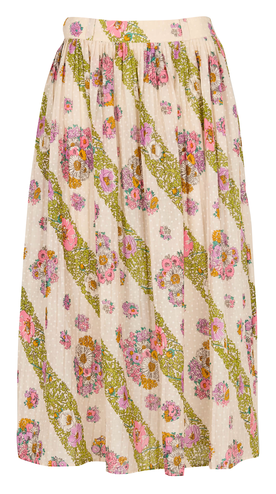 Jupe plissée imprimée en coton ANTIK BATIK Multicolore