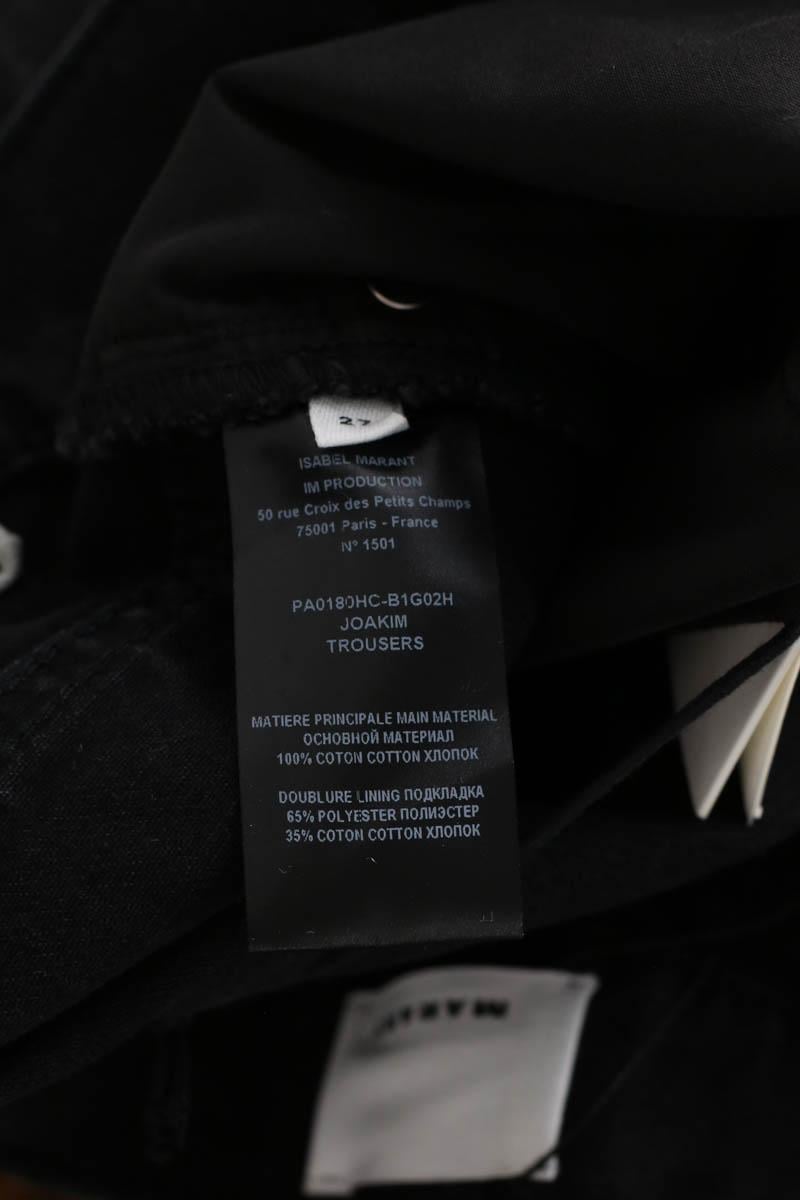 Cotton straight jeans ISABEL MARANT - Seconde Main Black