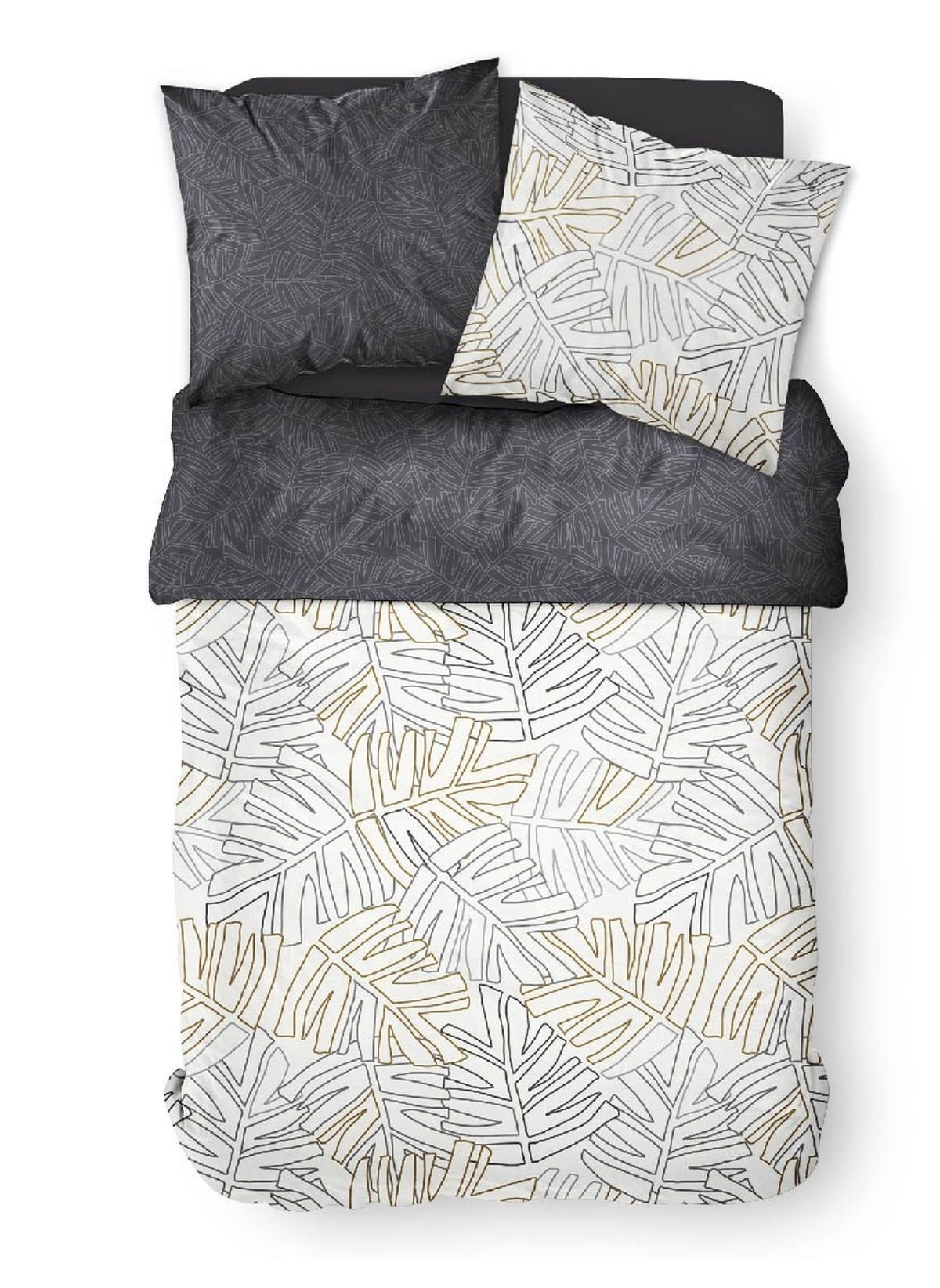 Jungle print cotton bedding set TODAY LINGE DE MAISON White