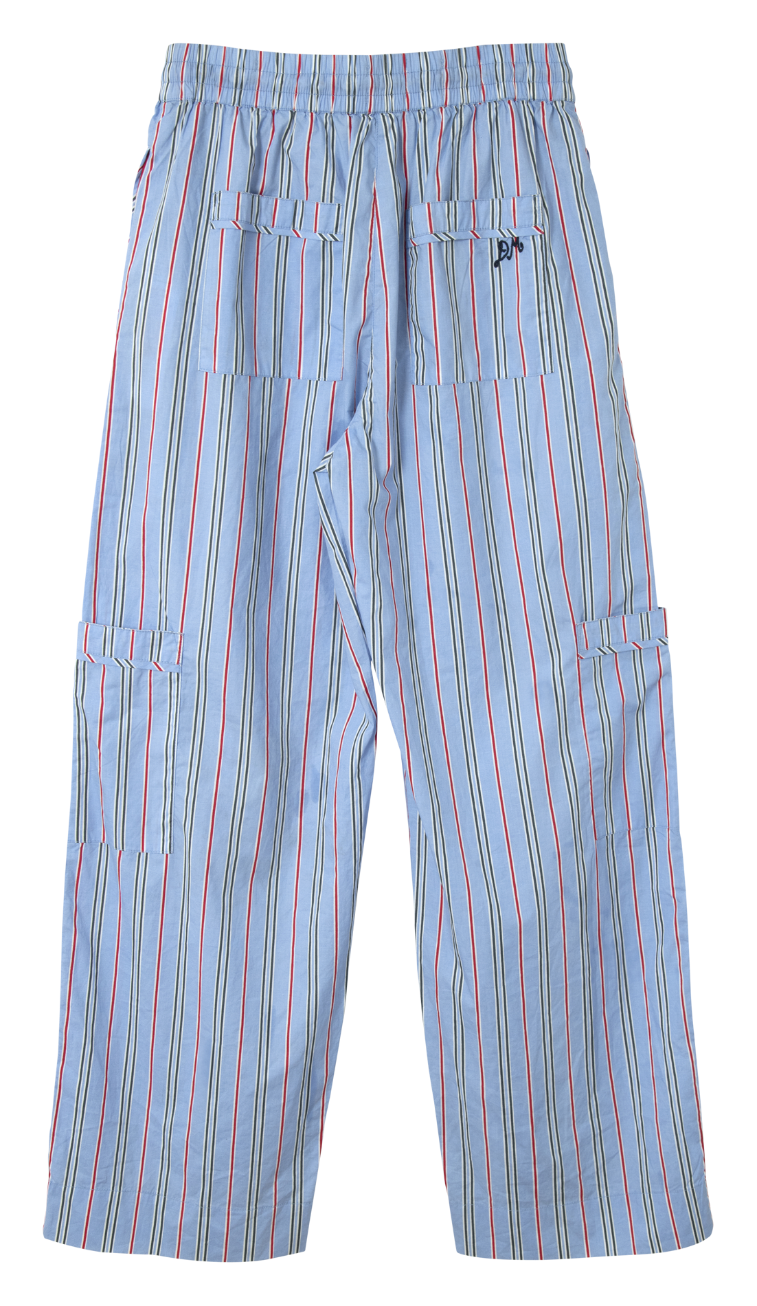 Elasticated straight leg striped trousers DAMSON MADDER Blue