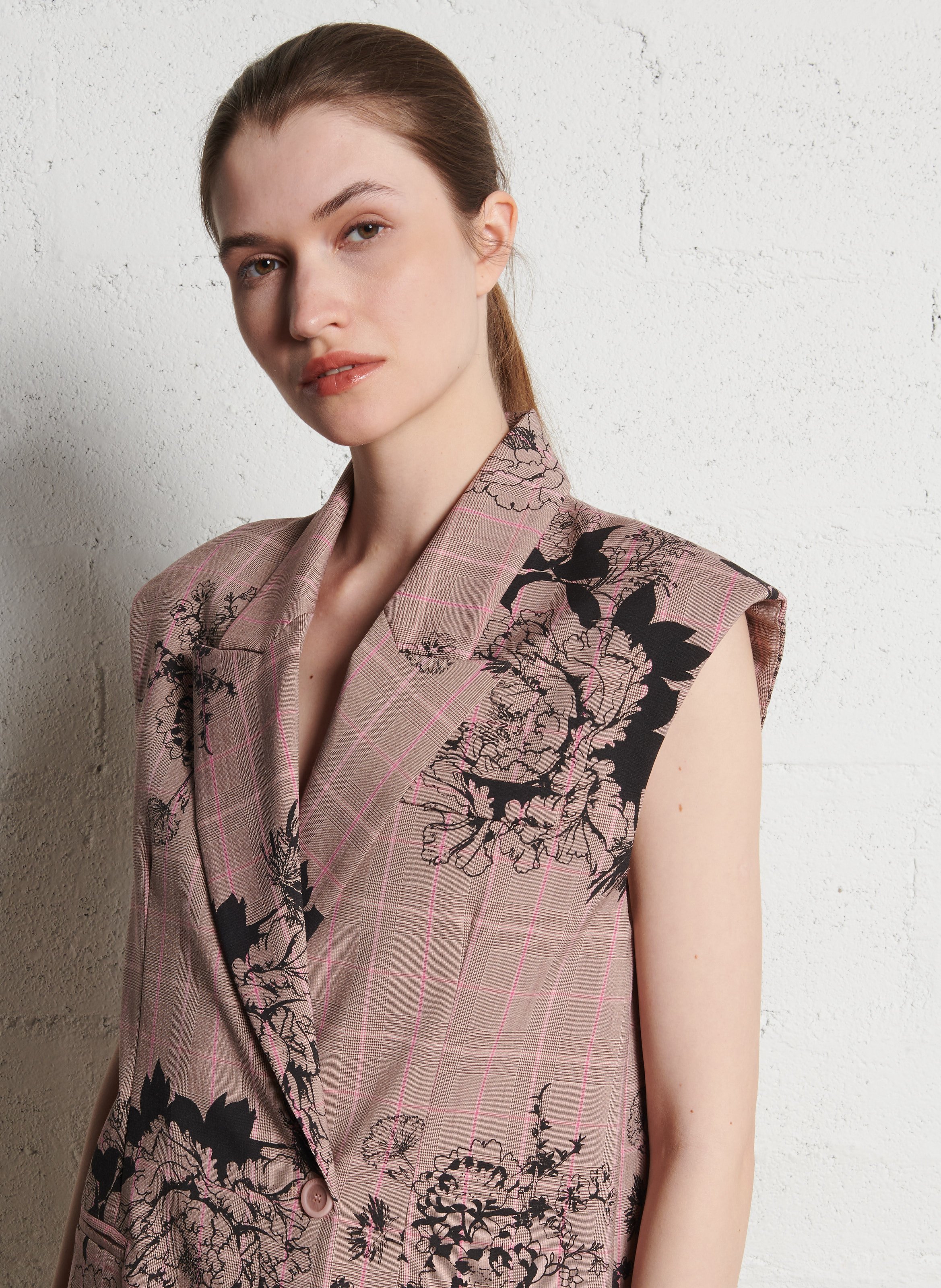 Bedruckte ärmellose Weste IMPERIAL Rosa