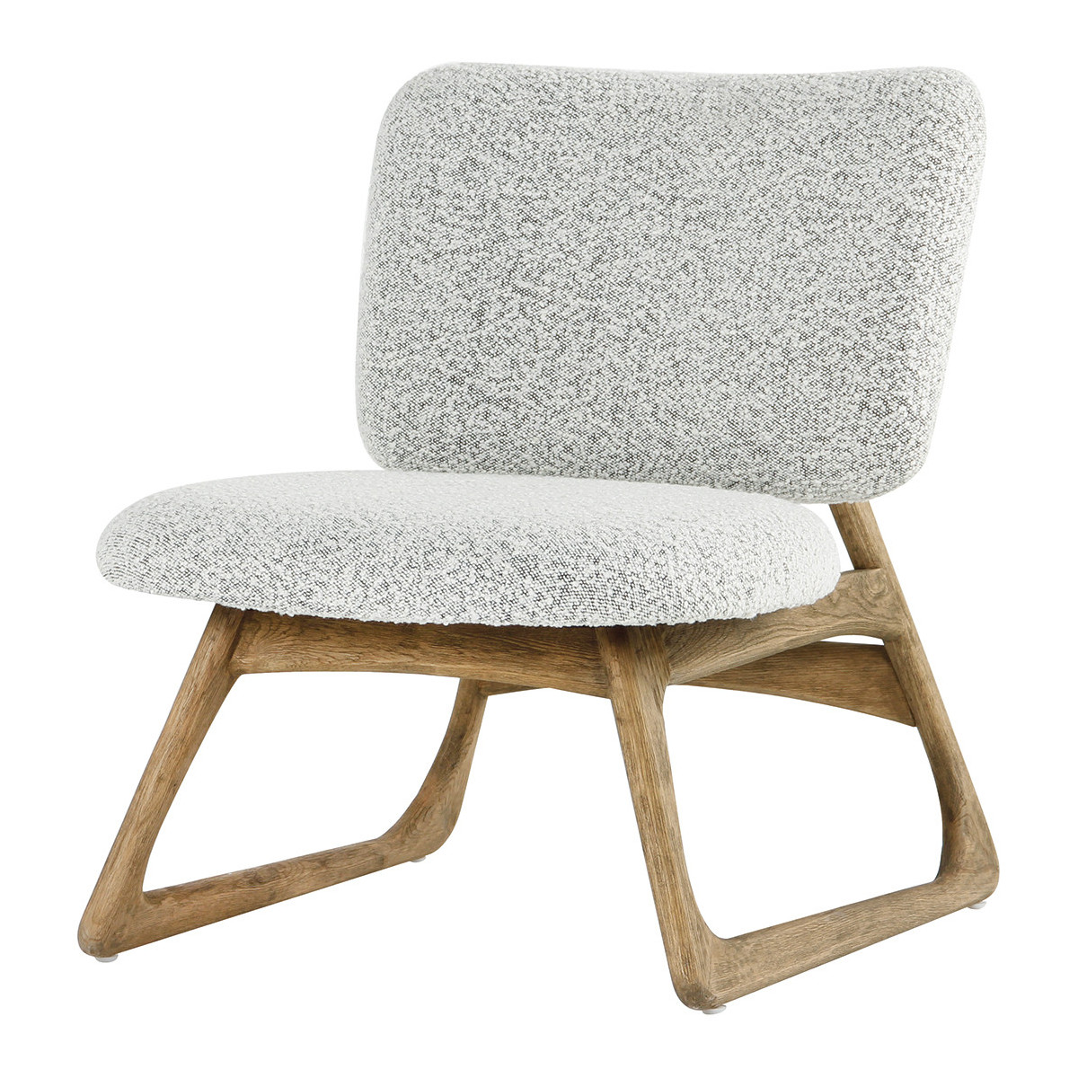 Oak armchair BLANC D'IVOIRE Grey