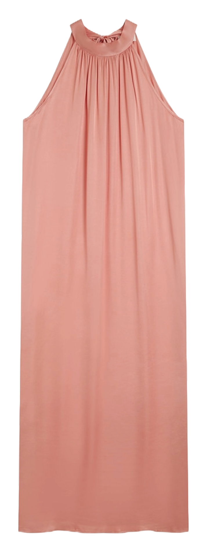 Robe longue col montant GRACE ET MILA Rose