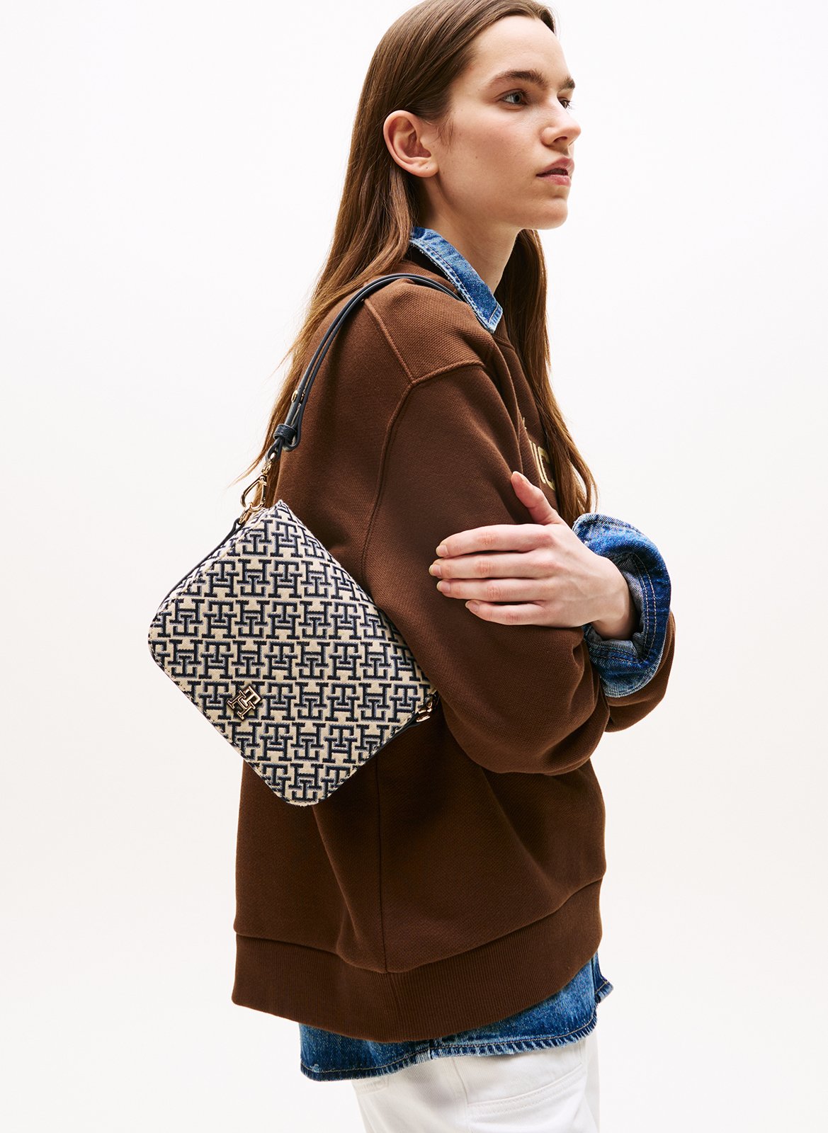 Sac porté épaule TOMMY HILFIGER Bleu