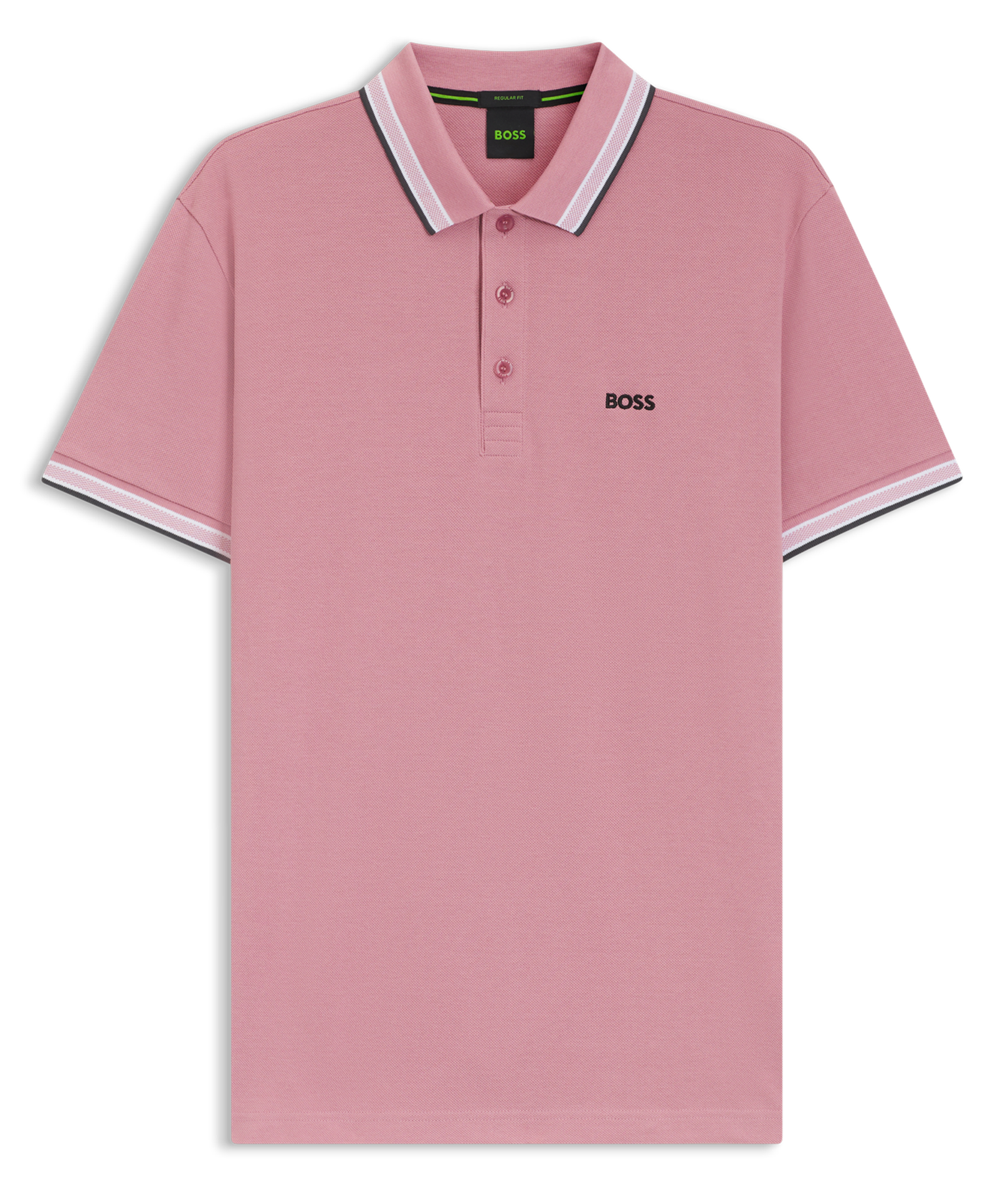 Regular-fit cotton polo shirt BOSS Pink