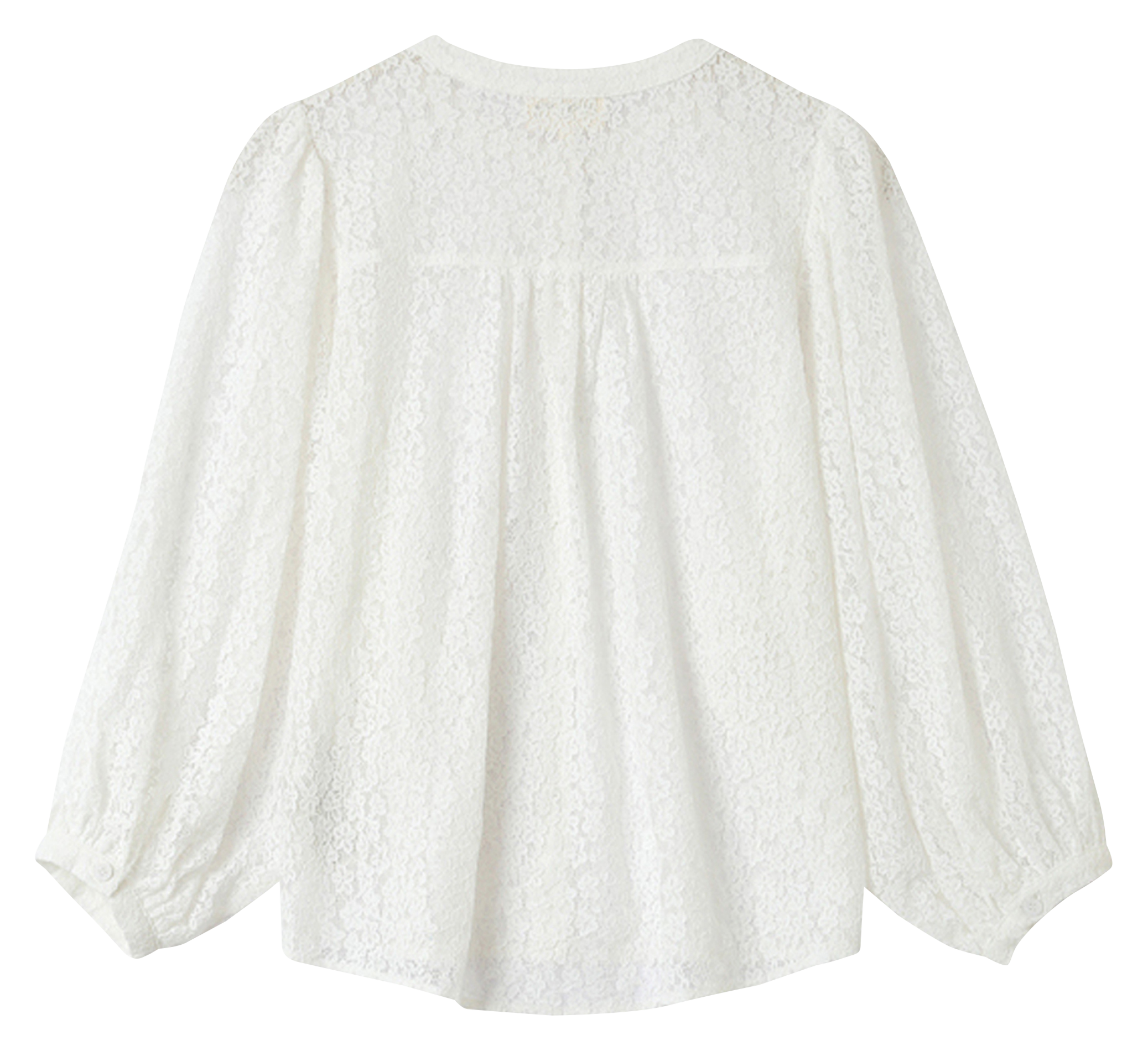 Chemise col rond en coton mélangé GRACE ET MILA Beige