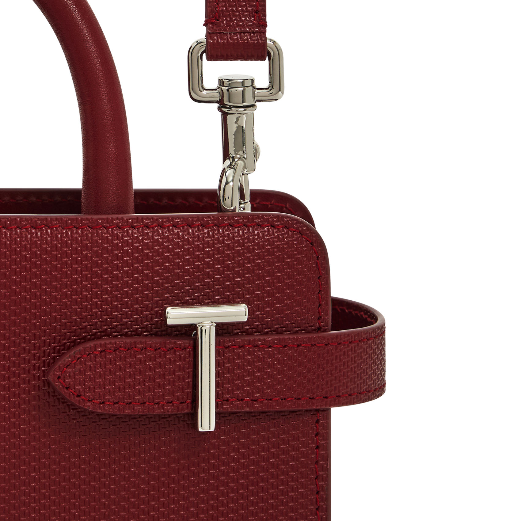 Sac bandoulière en cuir LE TANNEUR Rouge