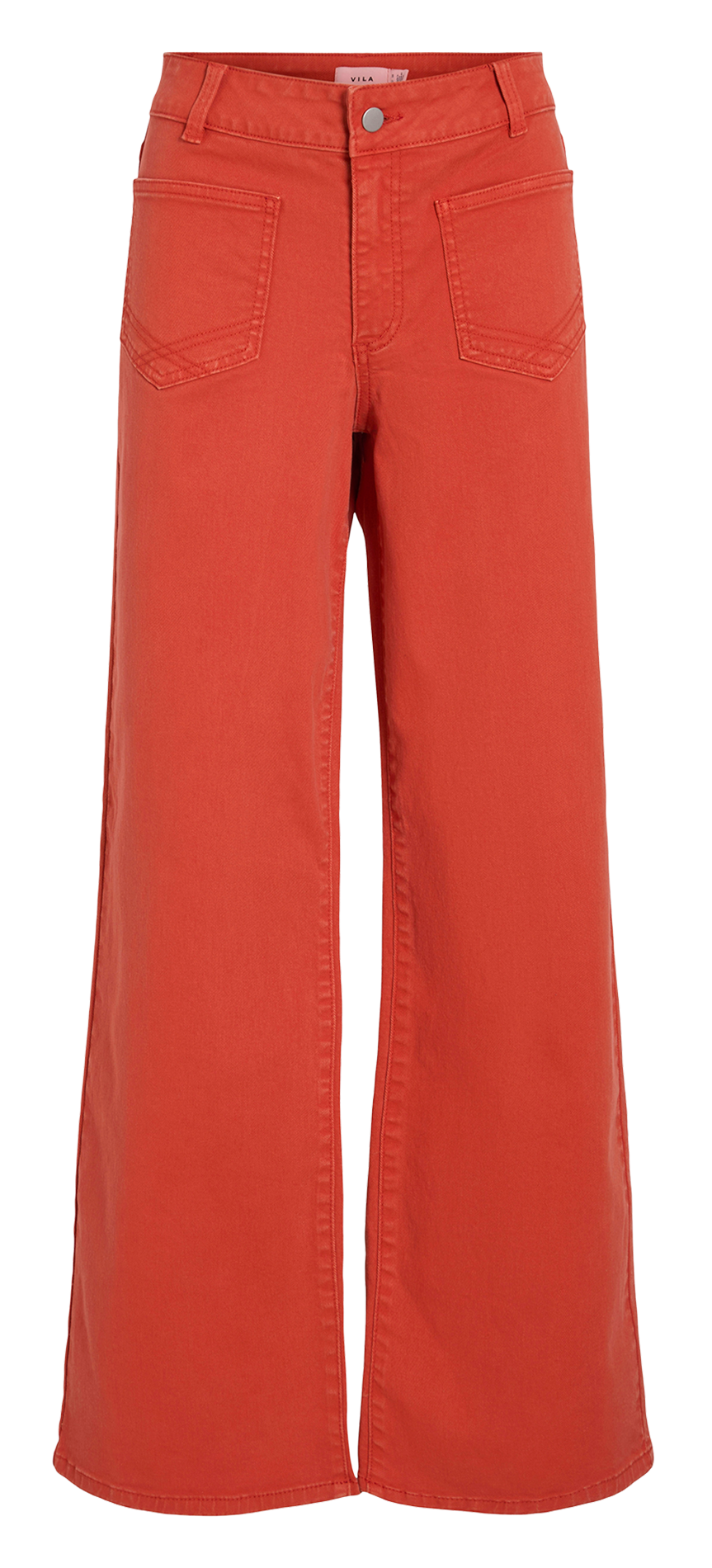 Cotton-blend wide-leg jeans VILA