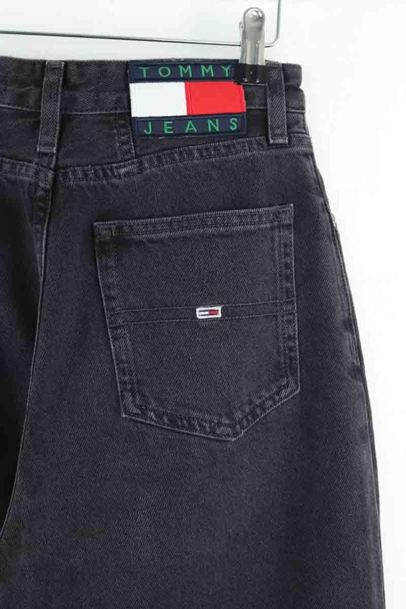 Cotton straight jeans TOMMY HILFIGER - SECONDE MAIN Black