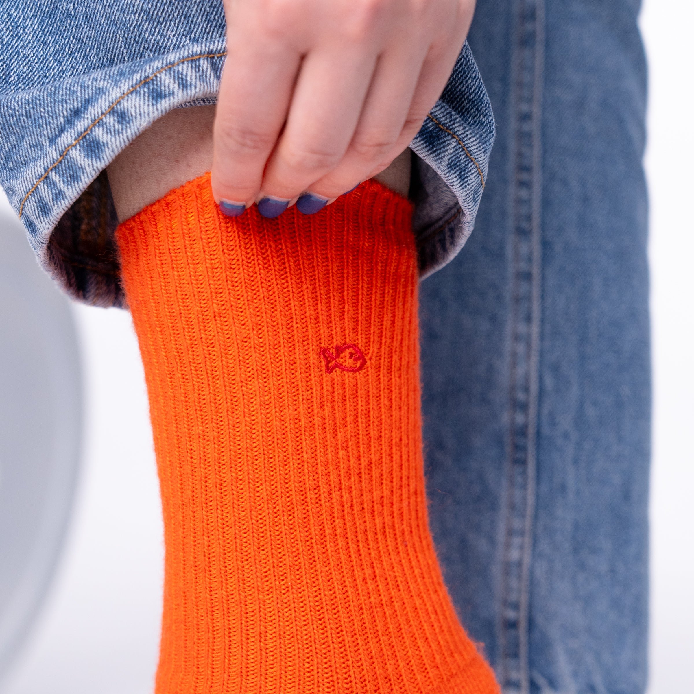 Wool socks BILLYBELT Orange