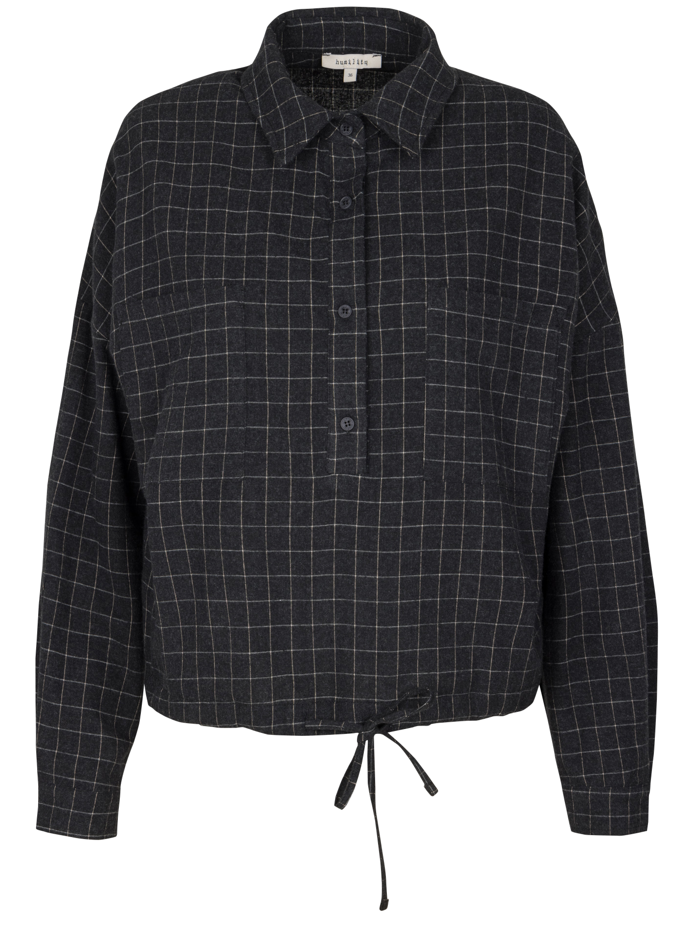 Chemise col classique à carreaux HUMILITY Argent