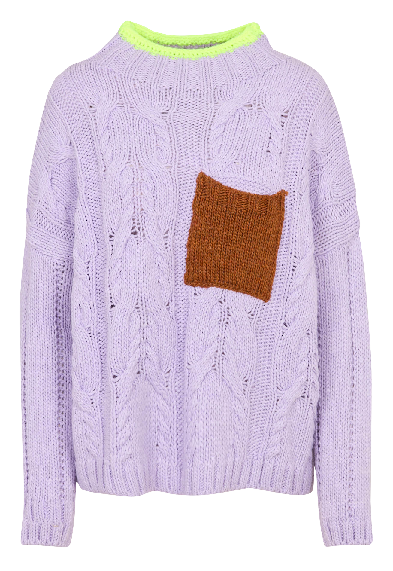 Pull oversize col montant  DR BLOOM Violet