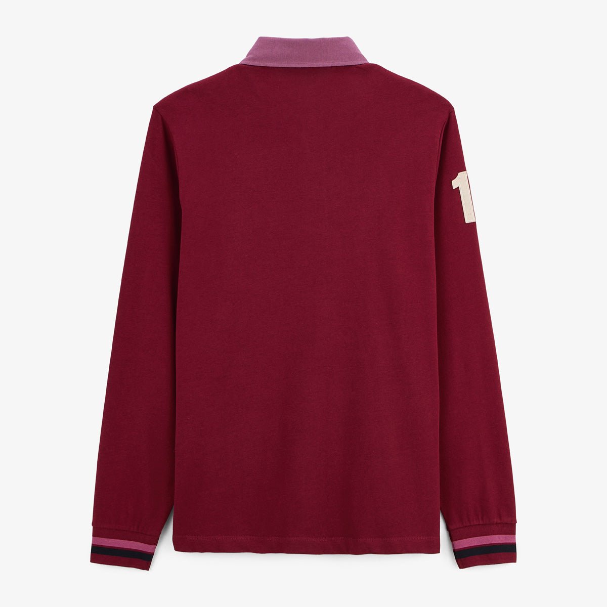 Long-sleeved rugby polo SERGE BLANCO Red