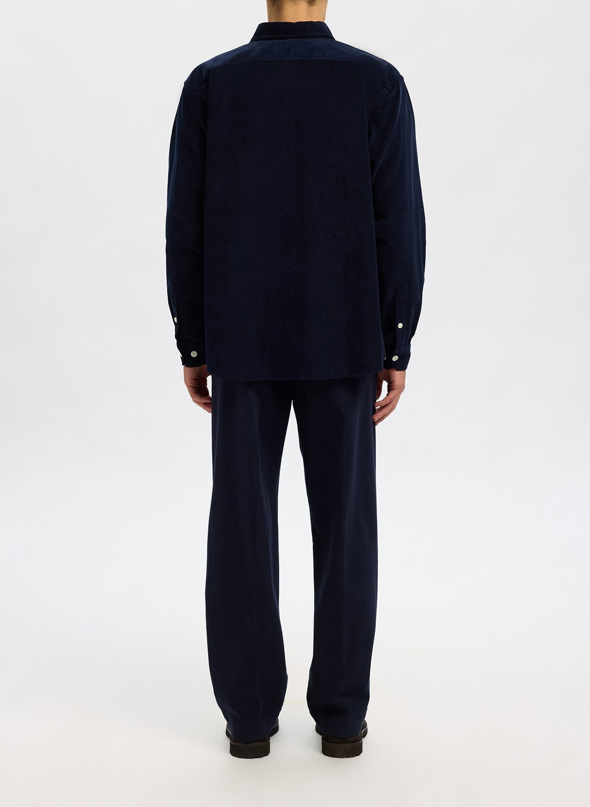 Surchemise en velours côtelé SELECTED Bleu