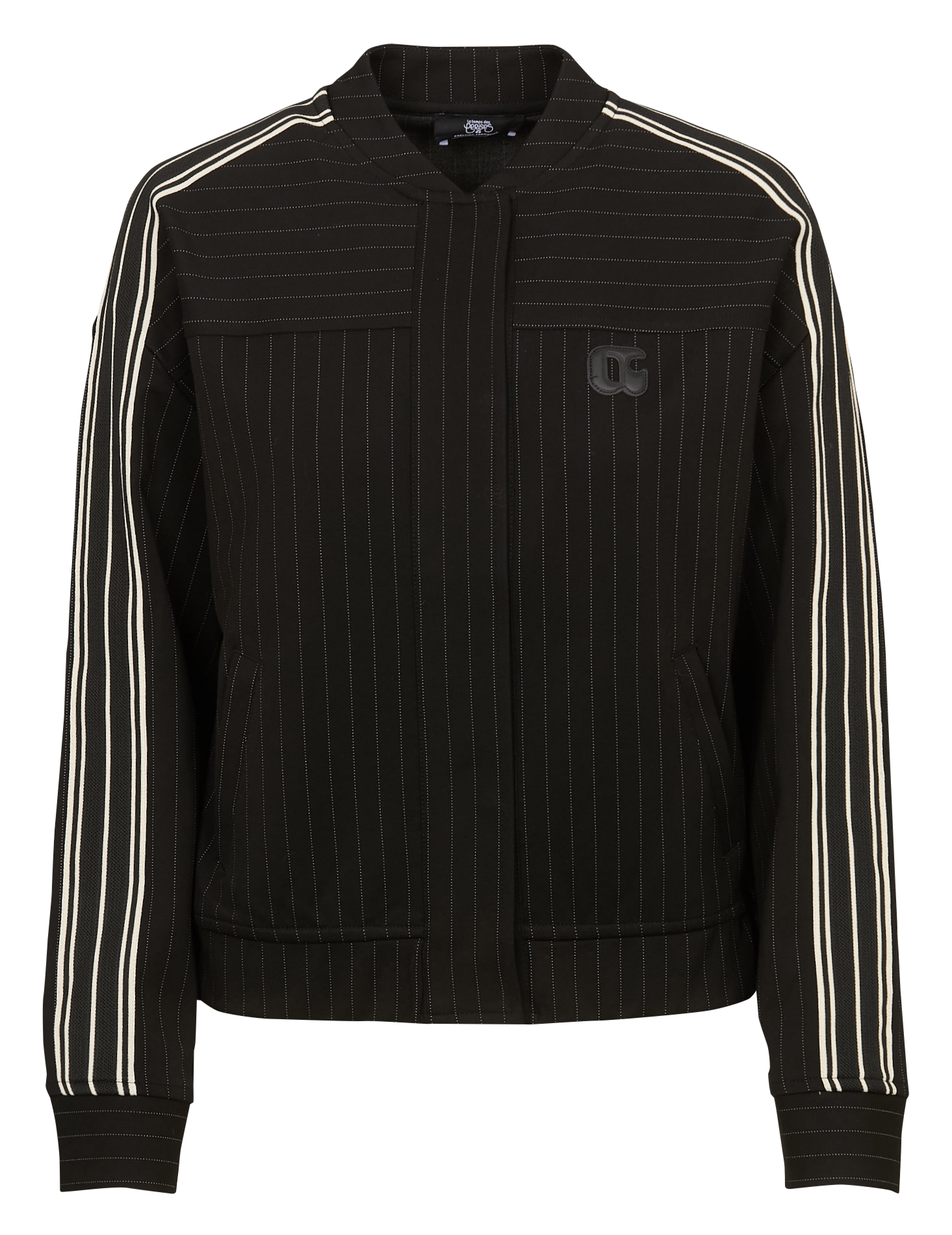 Veste courte à rayures fines LE TEMPS DES CERISES Noir