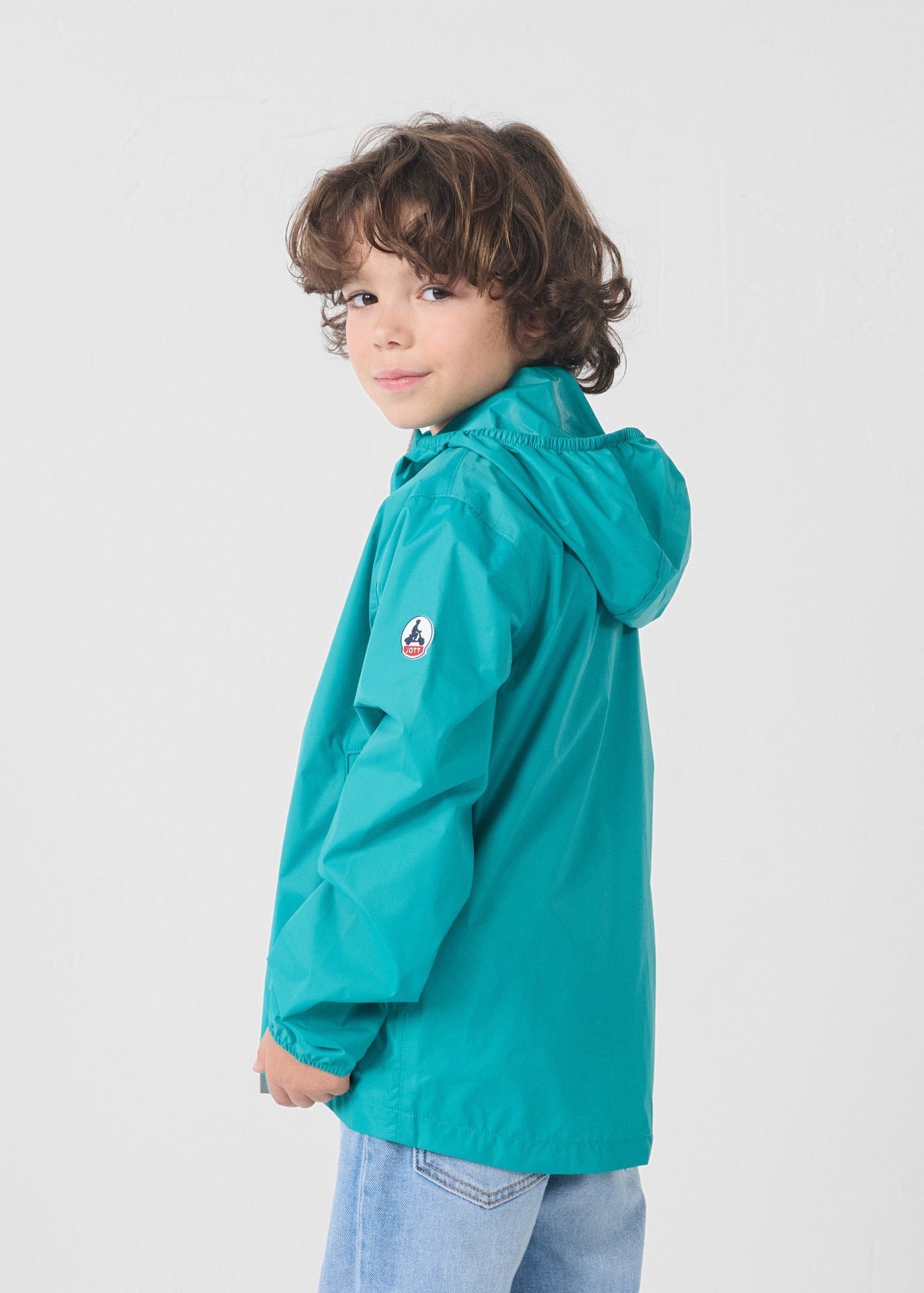 Packable kids raincoat Corrie JOTT Green
