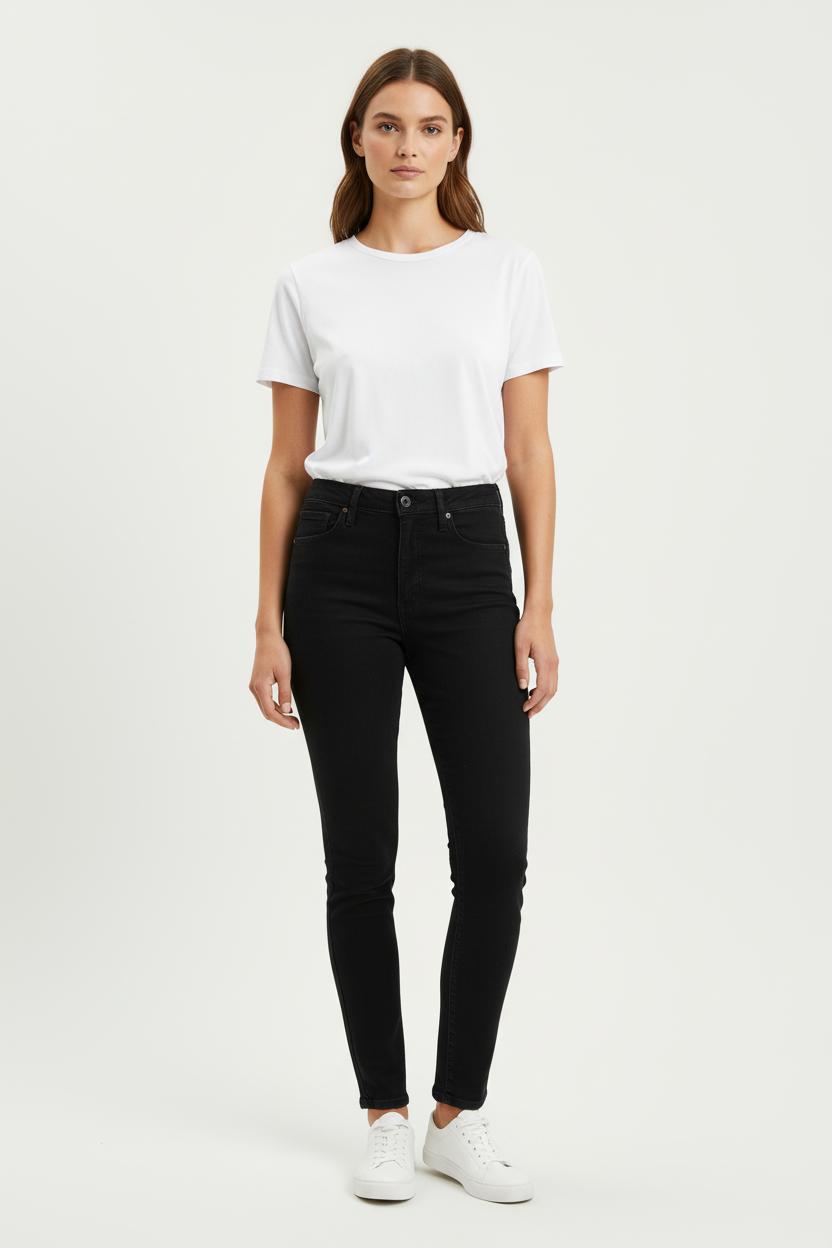 Cropped slim jeans with studs LEVI'S - Seconde main Black