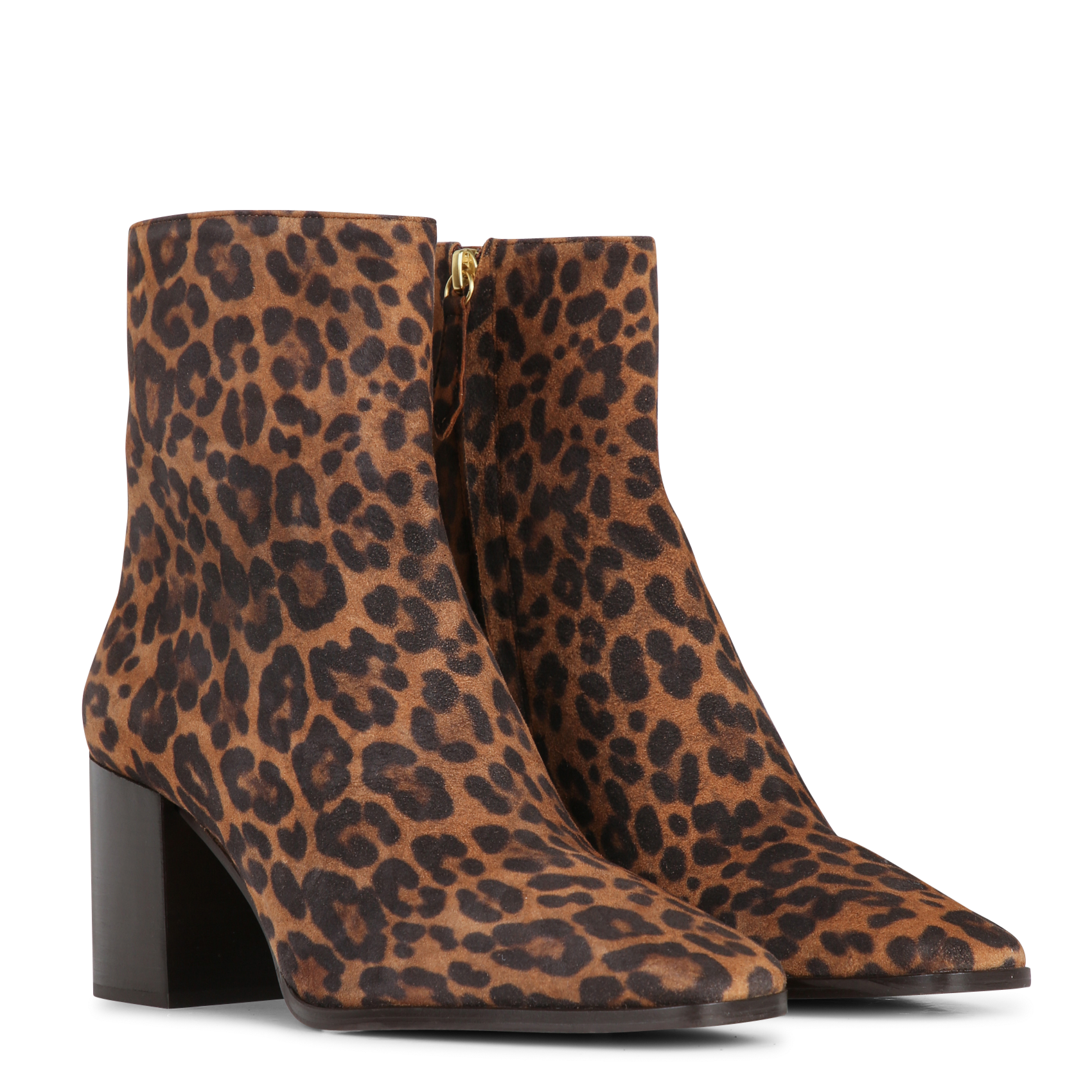 Bottines en cuir velours imprimé RIVECOUR Multicolore