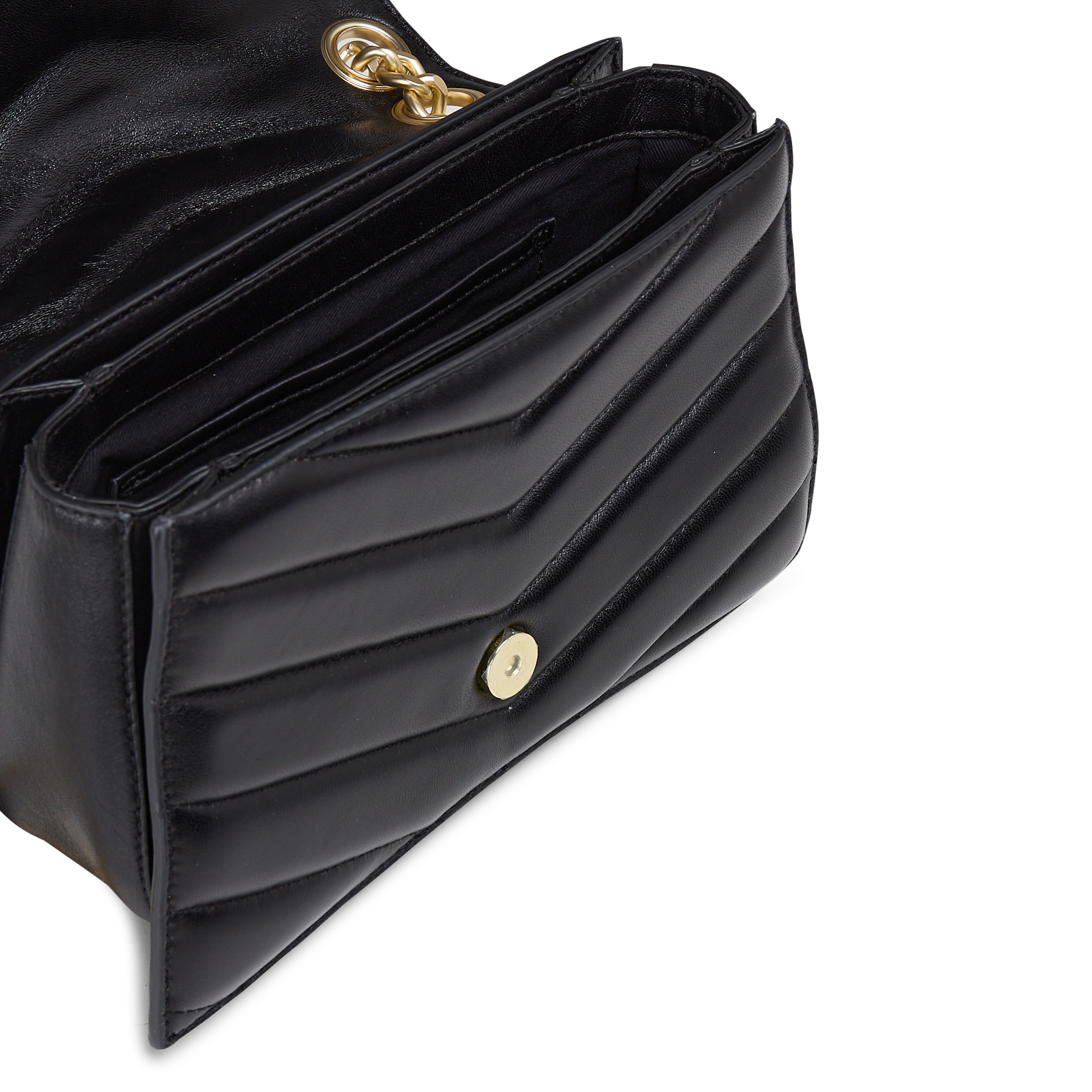 Quilted Chevron Crossbody Bag IKKS Golden