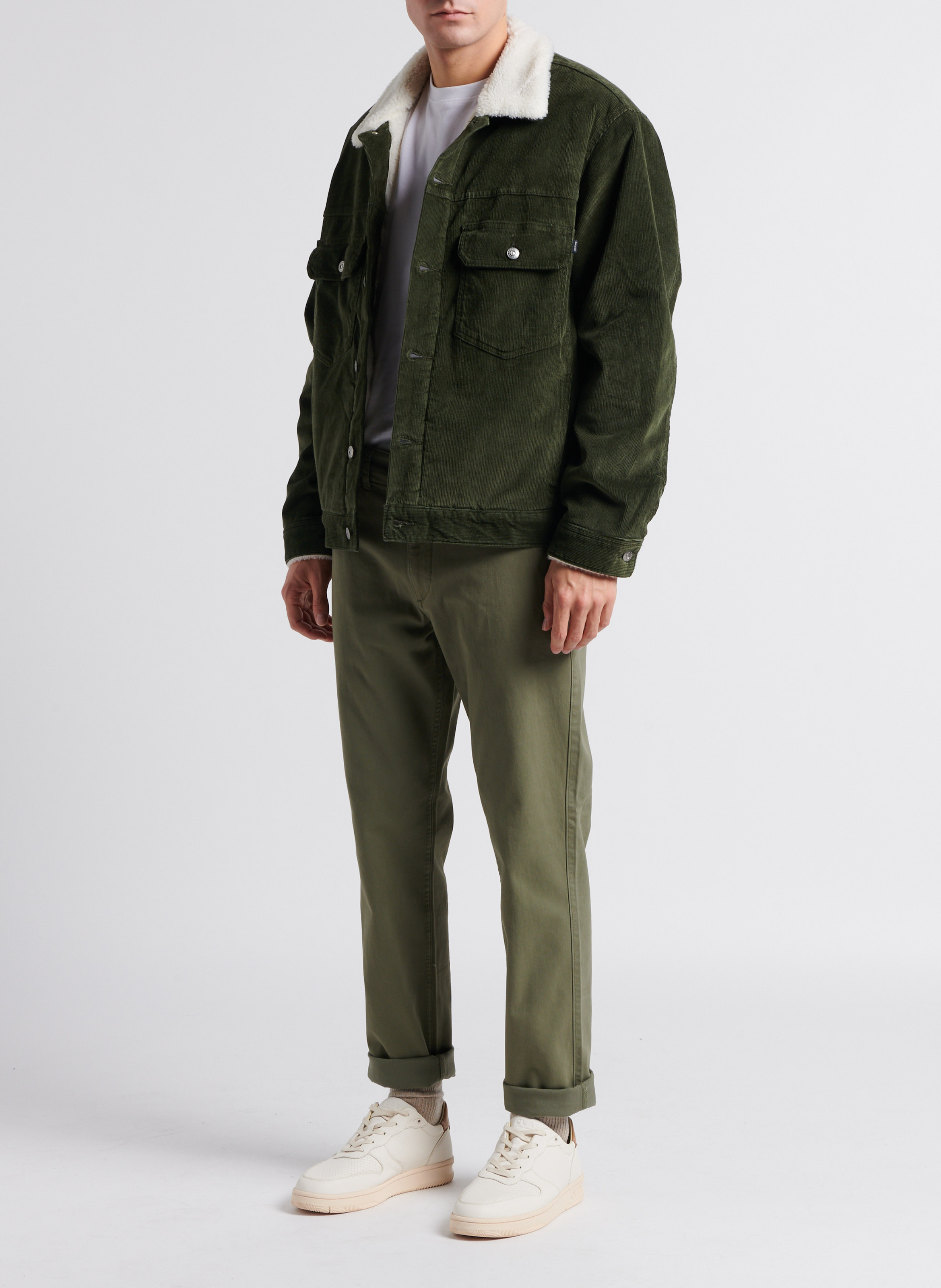 Slim-fit broek | katoenblend DOCKERS Groen