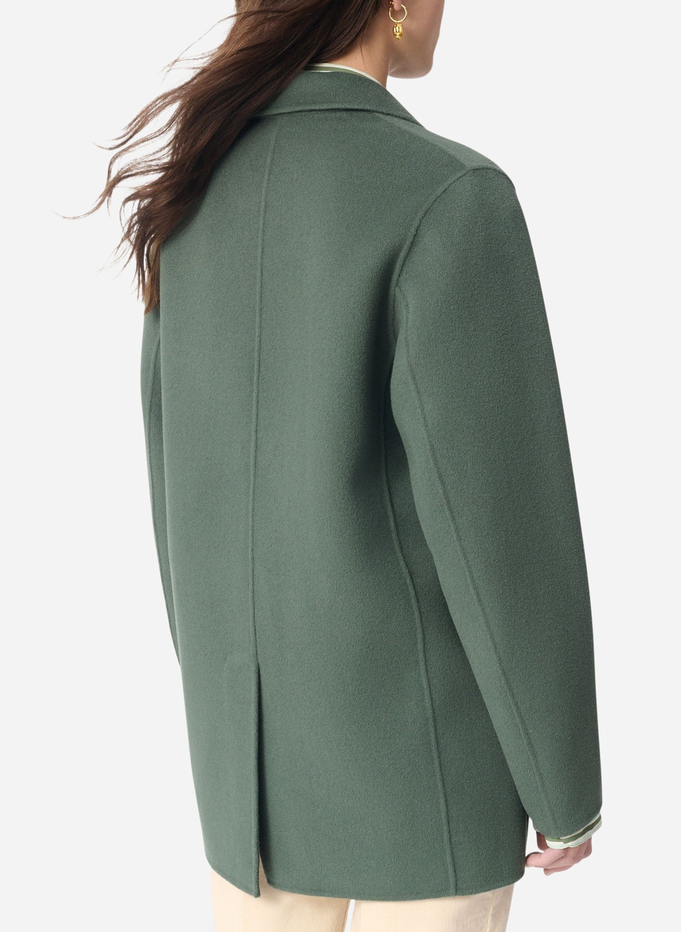 Oversized buttoned blazer VANESSA BRUNO Green