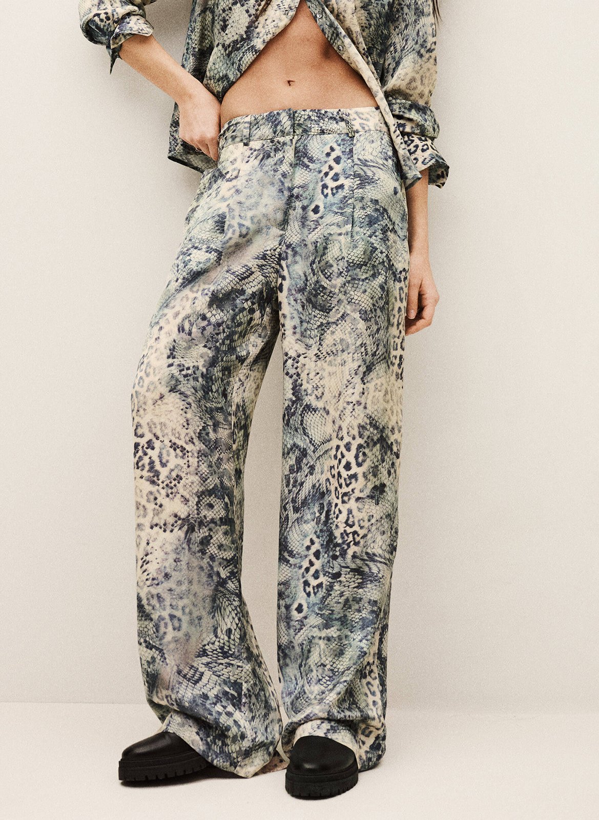 Pantalon large imprimé BA&SH