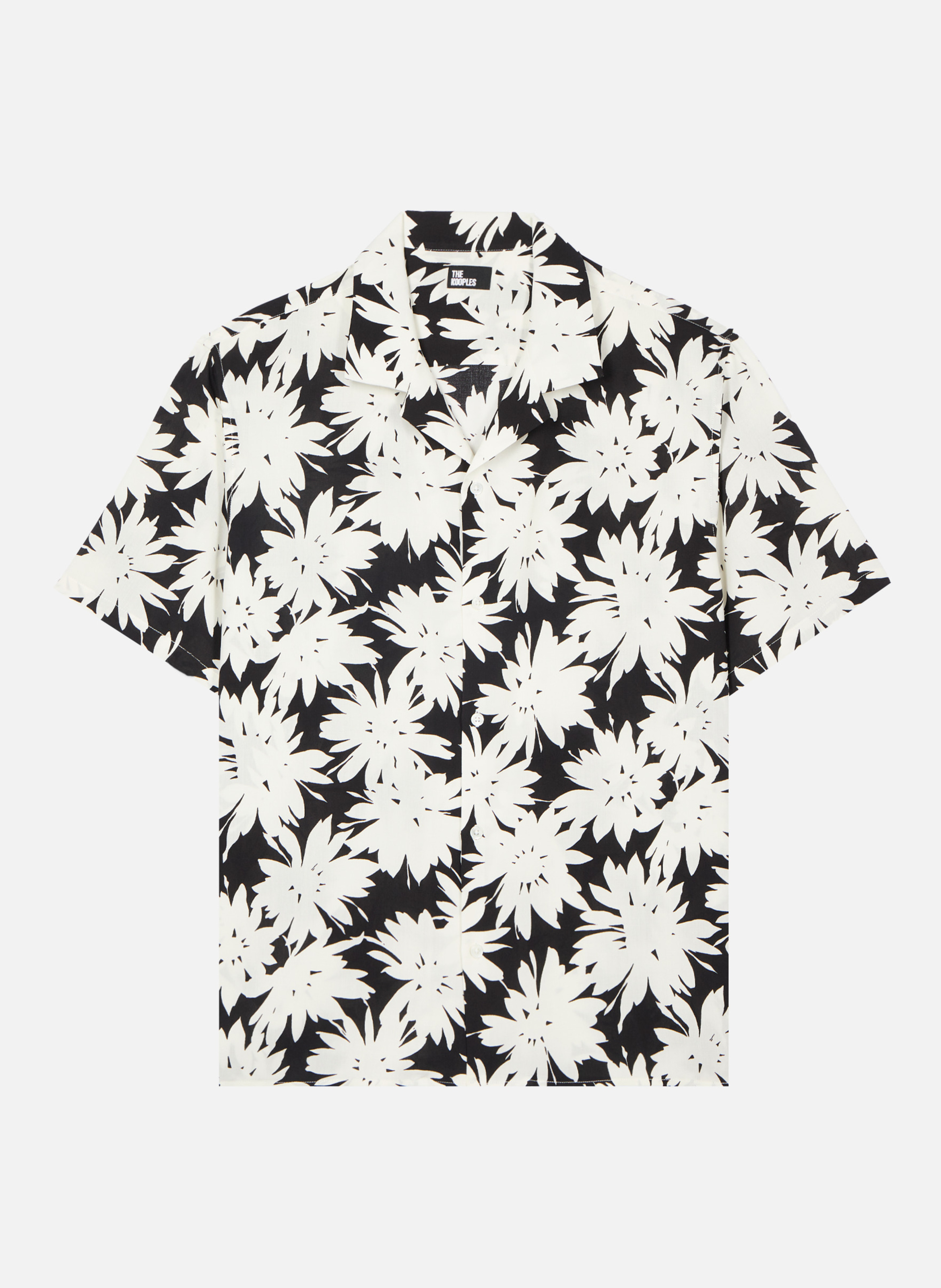 Short-sleeve floral print shirt THE KOOPLES Black